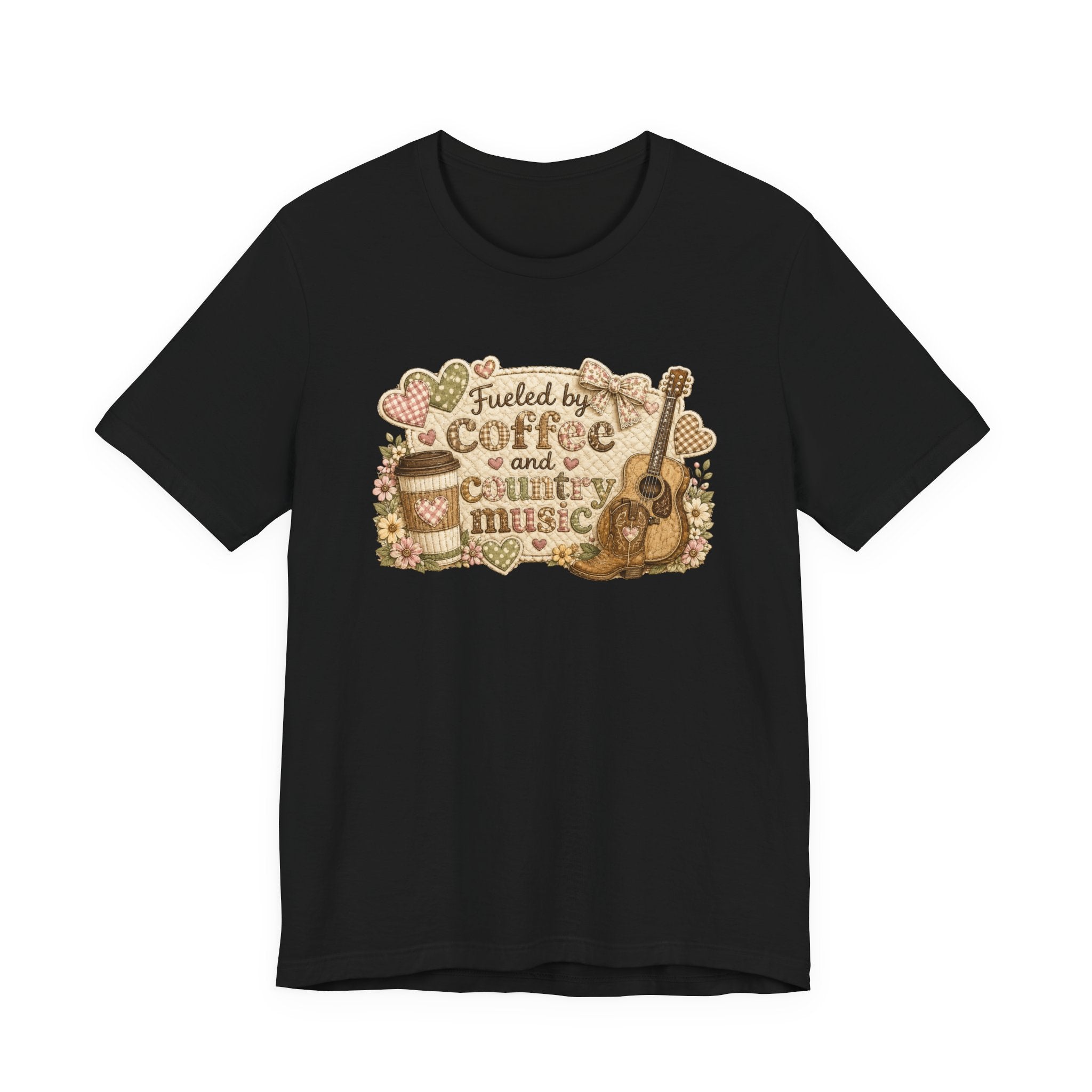 Fueled by Coffee and Country Music — Funny Women's Country Tee