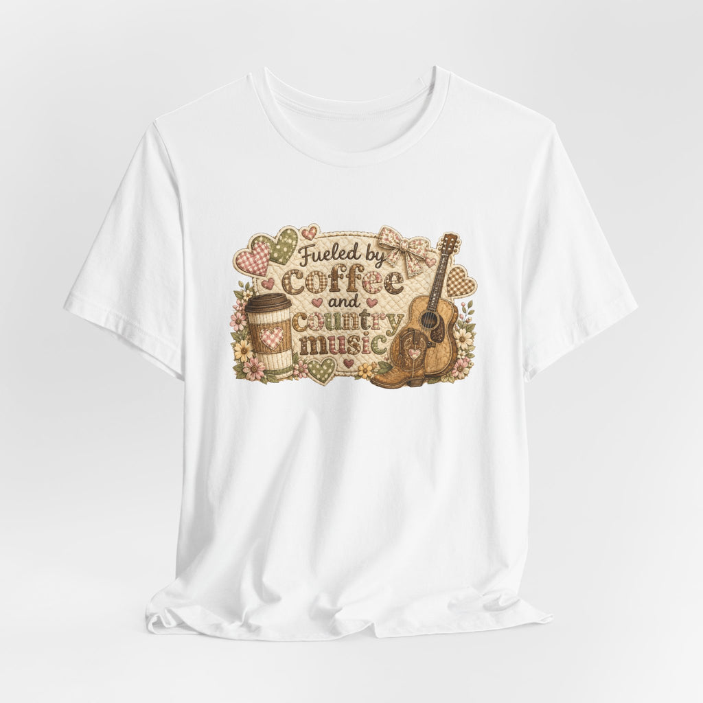 Fueled by Coffee and Country Music — Funny Women's Country Tee