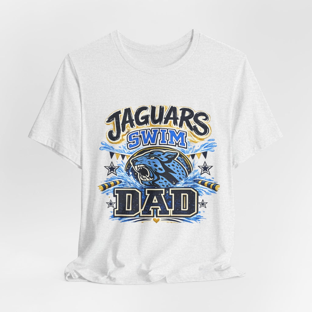Jaguar Swim Dad — Proud School Swim Team Parent Graphic Tee