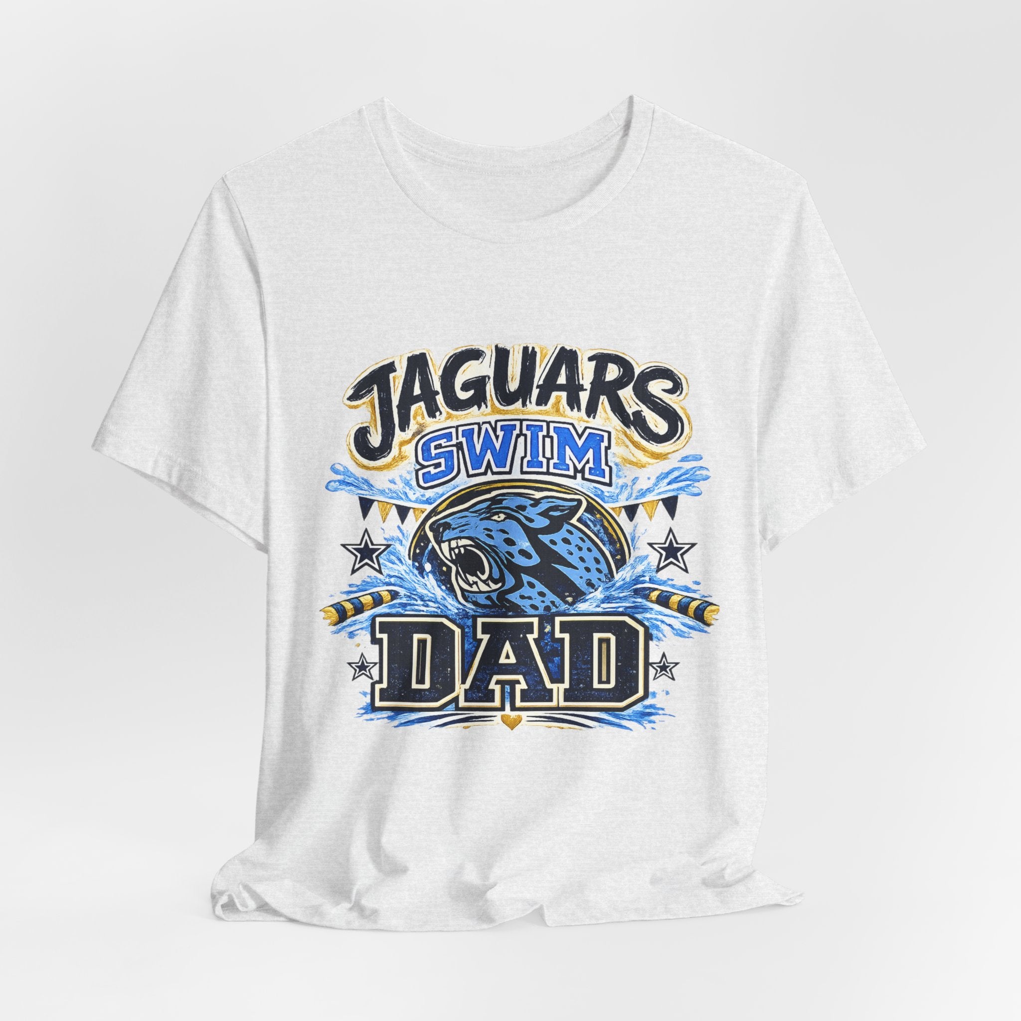 Jaguar Swim Dad — Proud School Swim Team Parent Graphic Tee