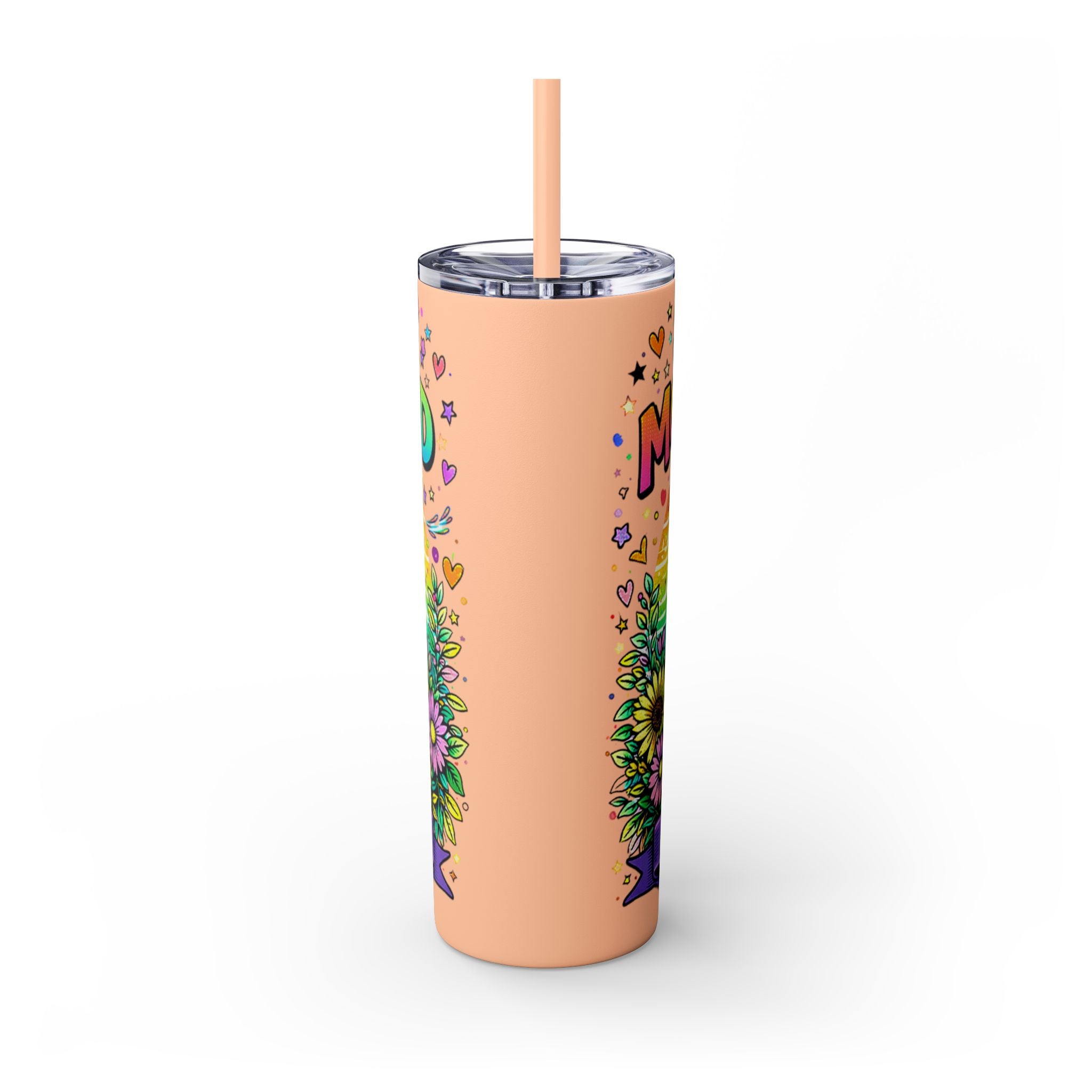 Skinny Tumbler - "Surviving Motherhood" 20oz Stainless Straw Cup
