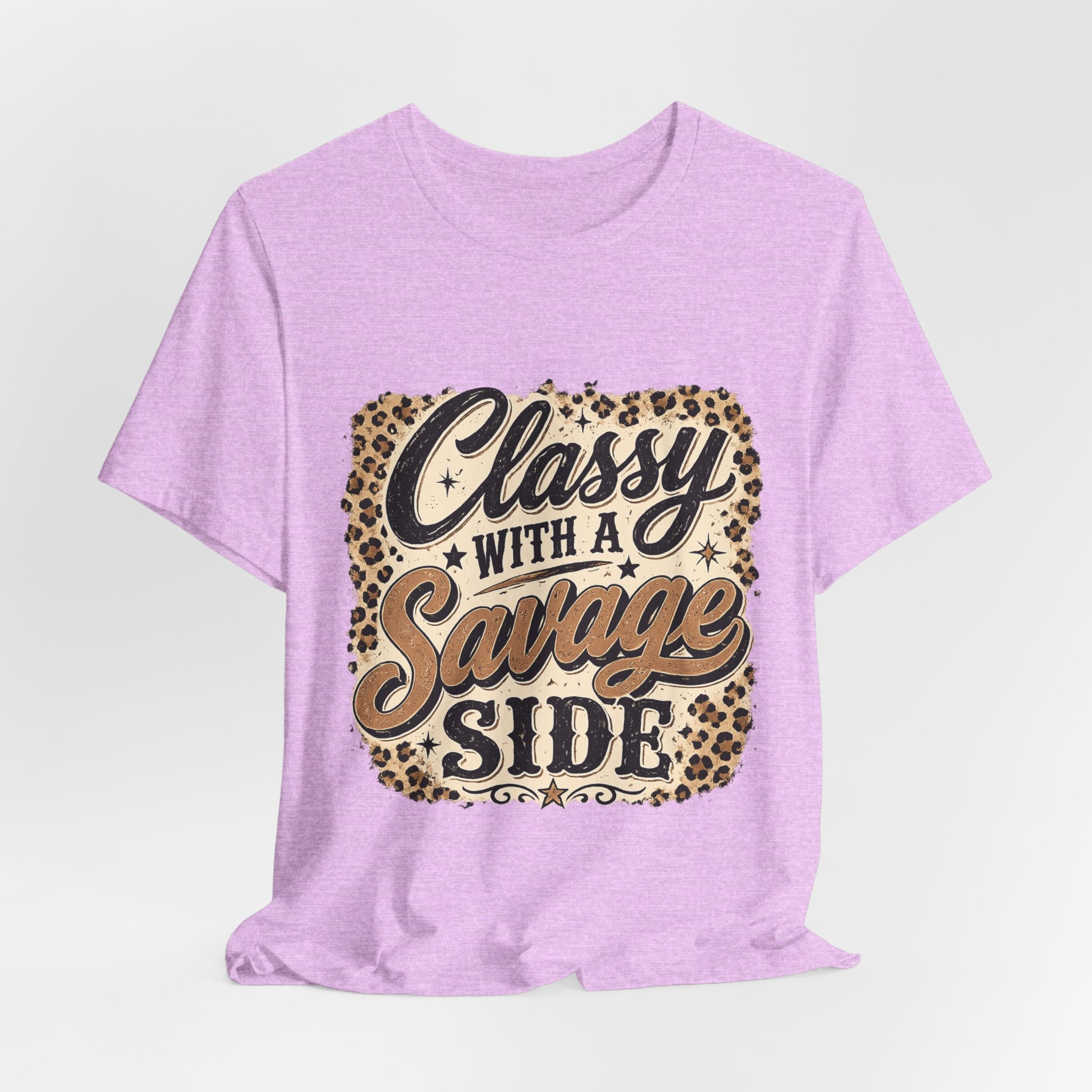 Classy with a Savage Side Leopard Graphic Tee