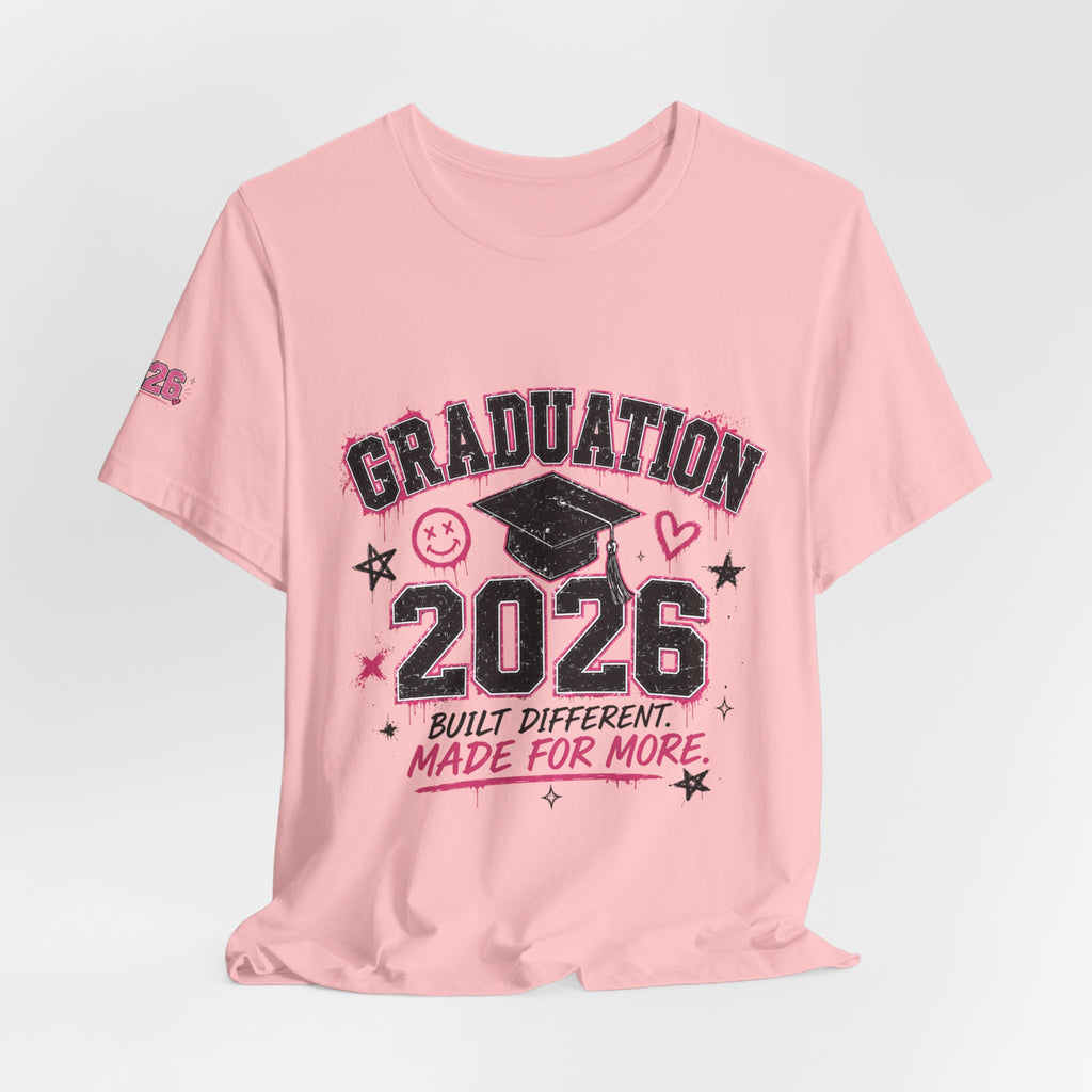 Class of 2026 Senior T-Shirt — “On Wednesdays We Wear Pink” So Fetch Graduation Tee