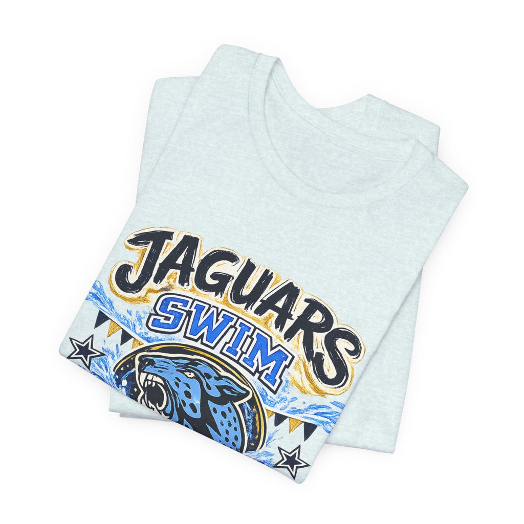 Jaguar Swim Dad — Proud School Swim Team Parent Graphic Tee
