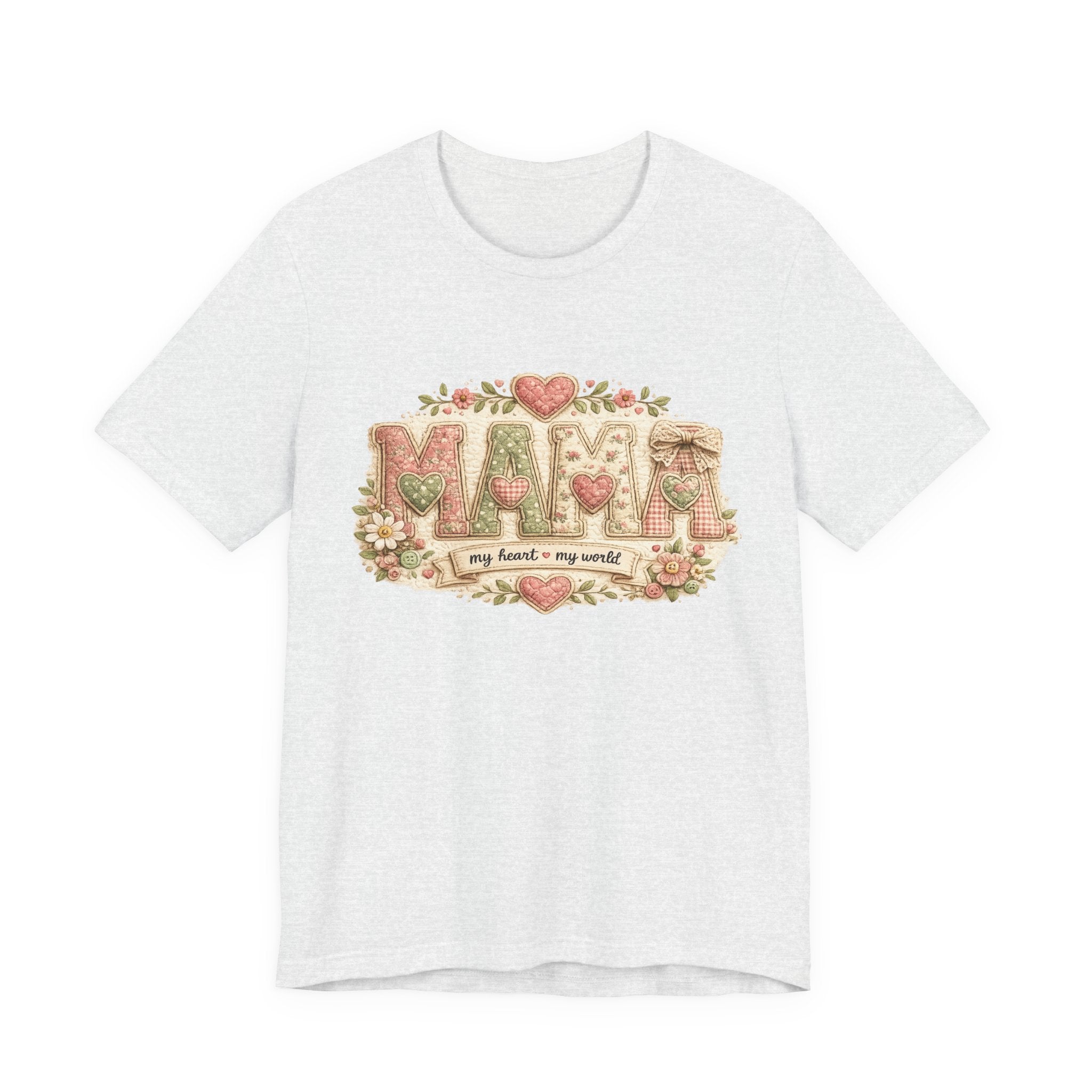 Mama — My Heart, My World | Heartfelt Mom Graphic Tee