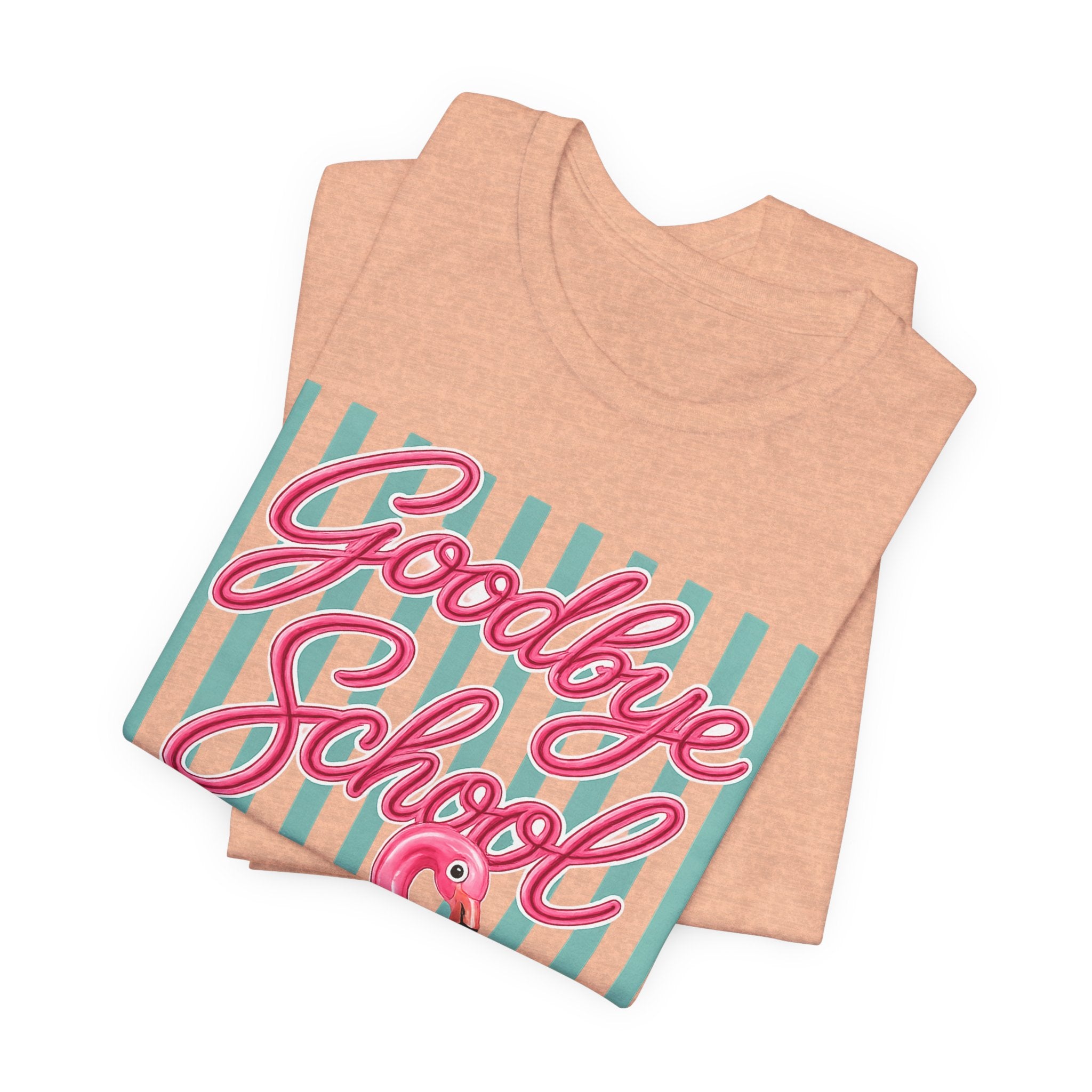 Goodbye School Hello Pool — Funny Summer Kids & Teacher Graphic Tee