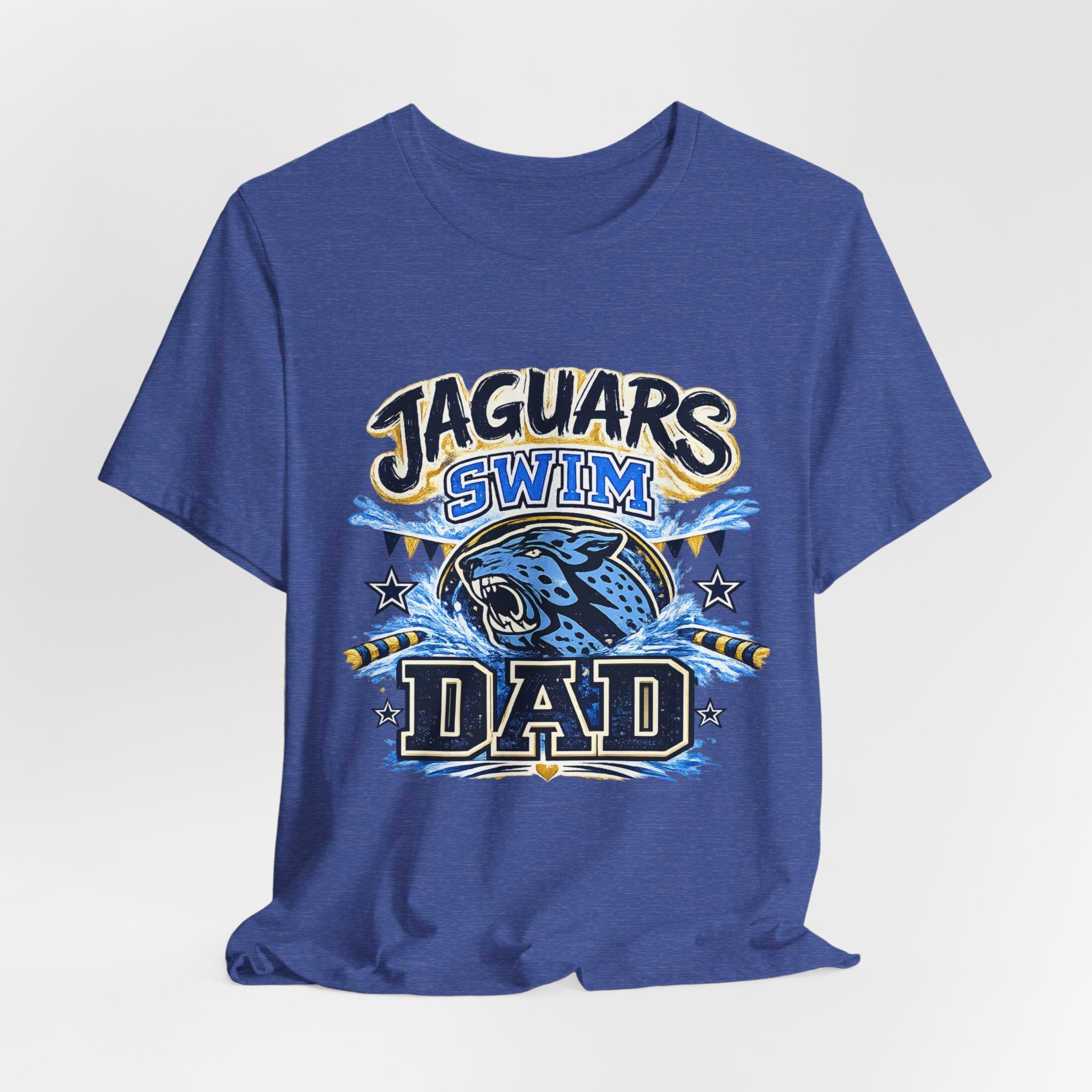 Jaguar Swim Dad — Proud School Swim Team Parent Graphic Tee