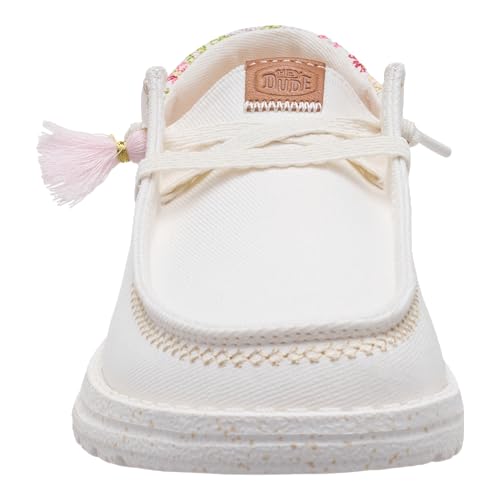 HEYDUDE Women's Wendy Funk Embroidered Floral Slip-On Loafers | Lightweight Comfortable Easy-On Casual Shoes