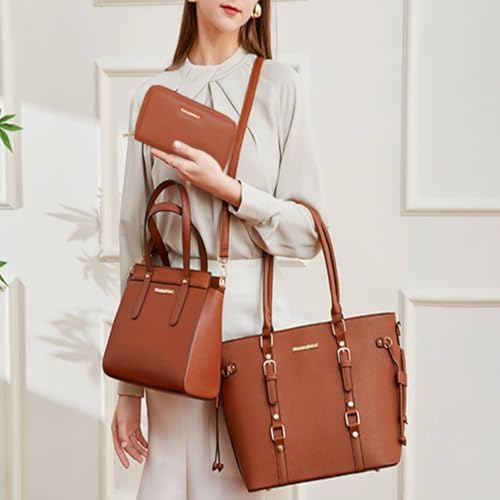 Montana West 3PCS Purses for Women Tote Bag and Wallet Set Shoulder Satchel Handbags