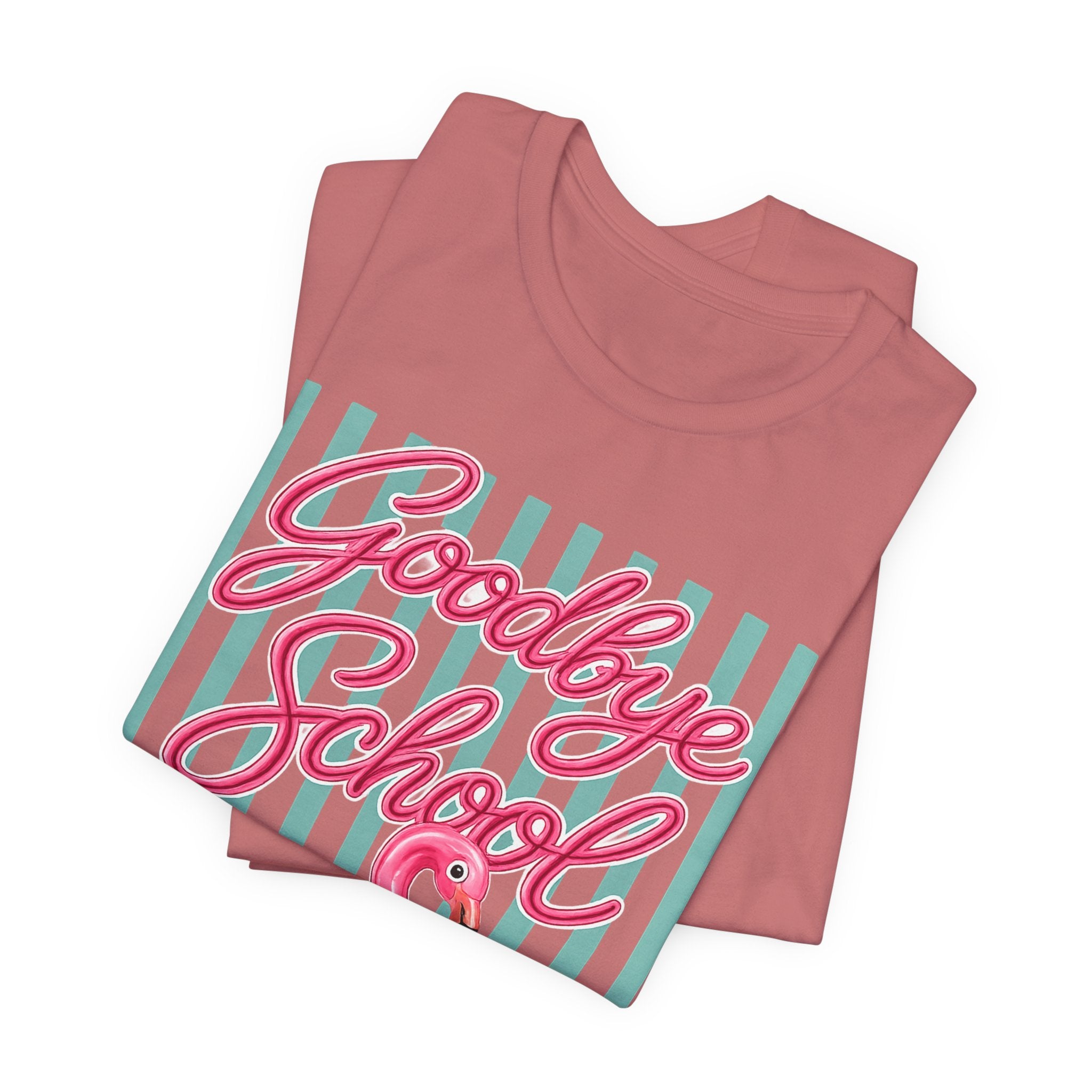 Goodbye School Hello Pool — Funny Summer Kids & Teacher Graphic Tee