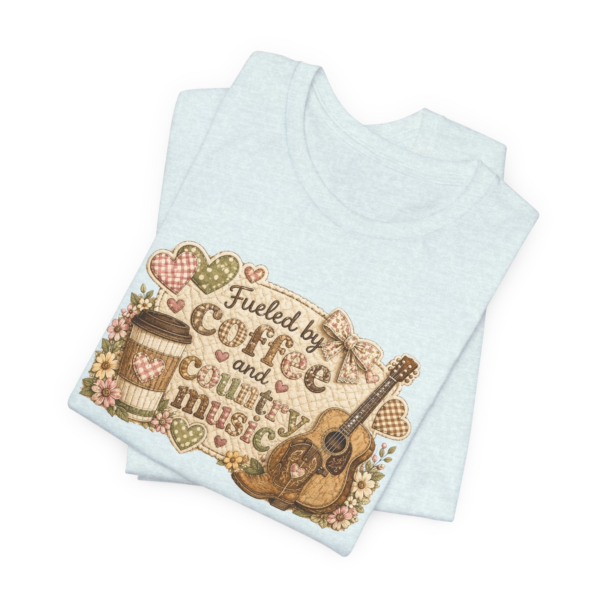 Fueled by Coffee and Country Music — Funny Women's Country Tee