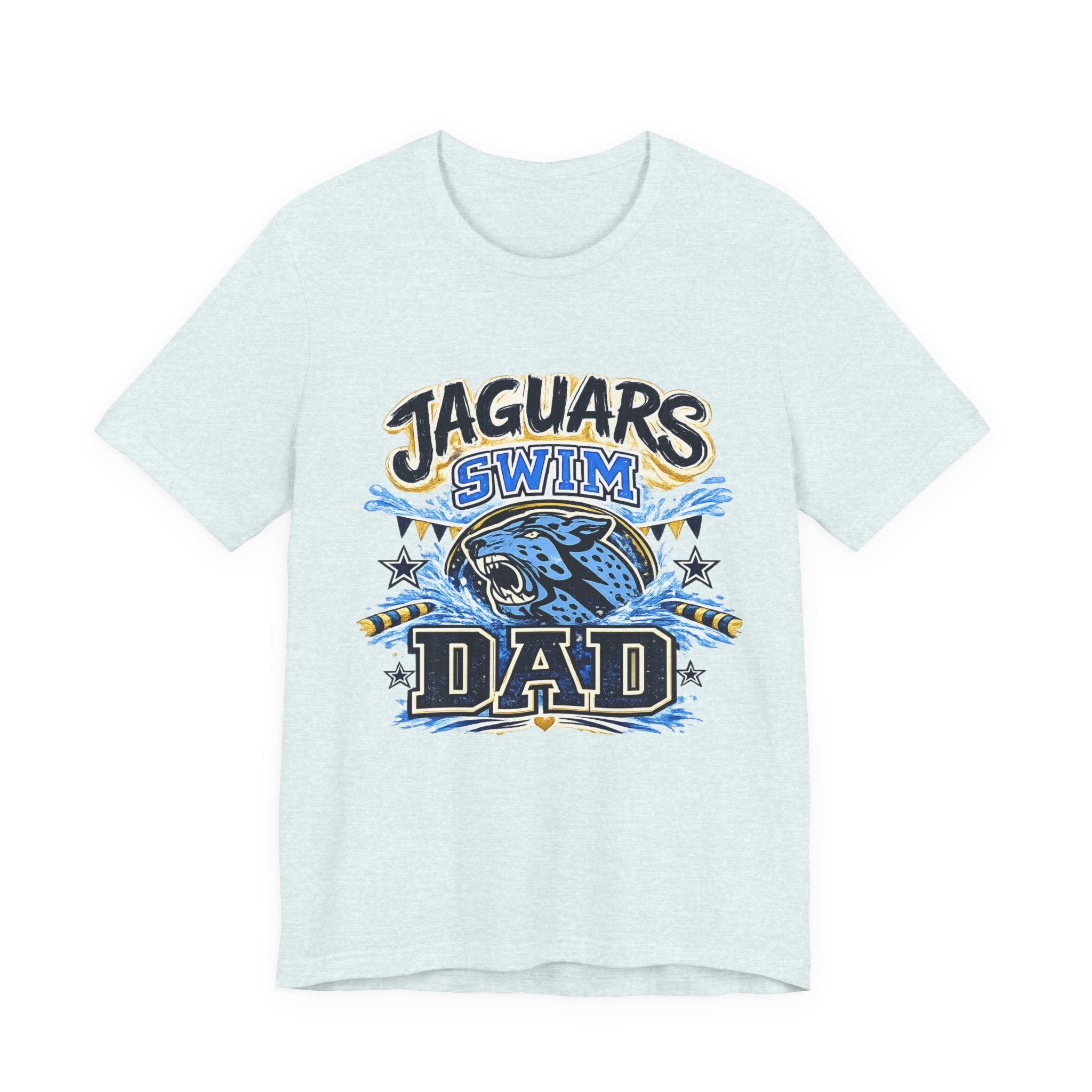Jaguar Swim Dad — Proud School Swim Team Parent Graphic Tee