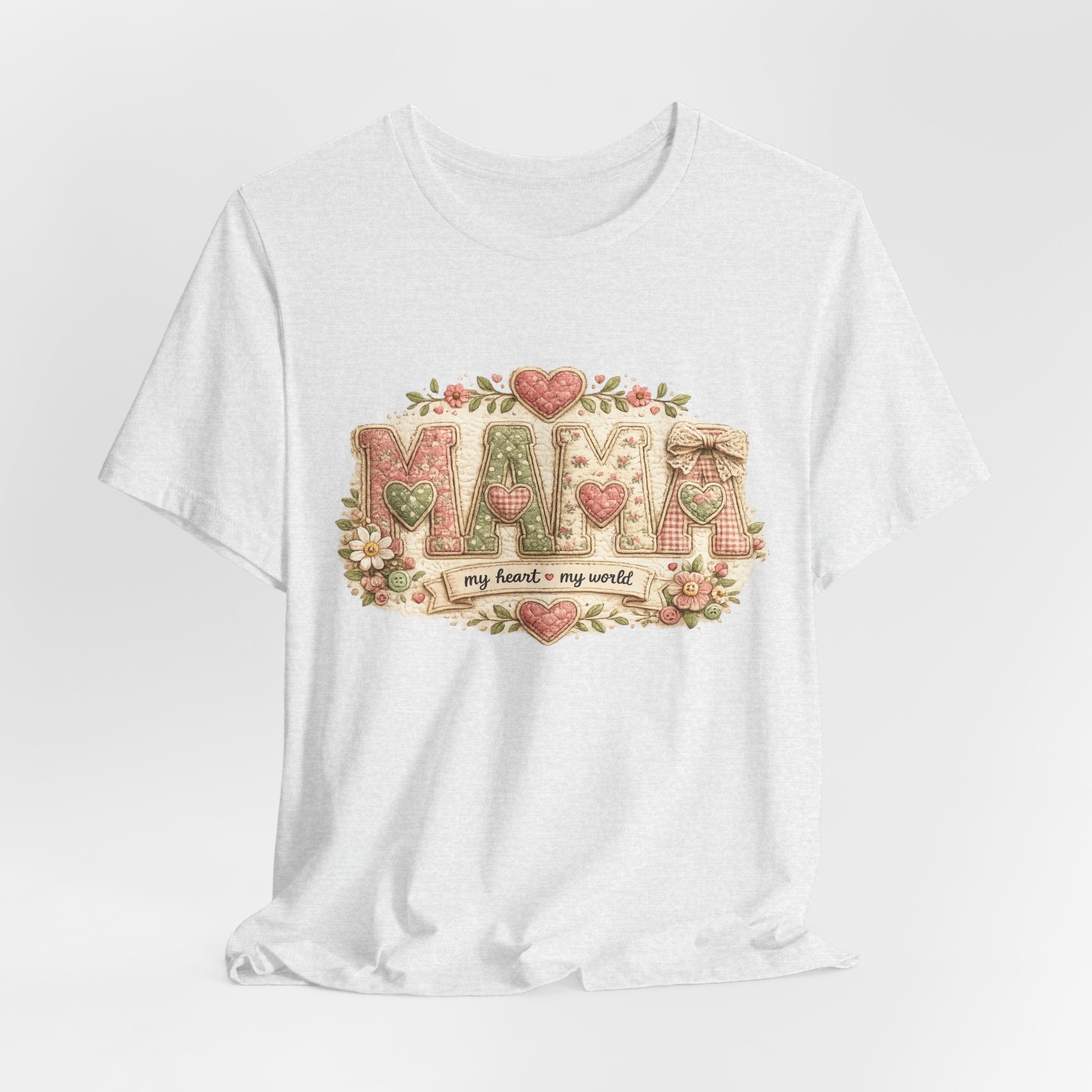 Mama — My Heart, My World | Heartfelt Mom Graphic Tee