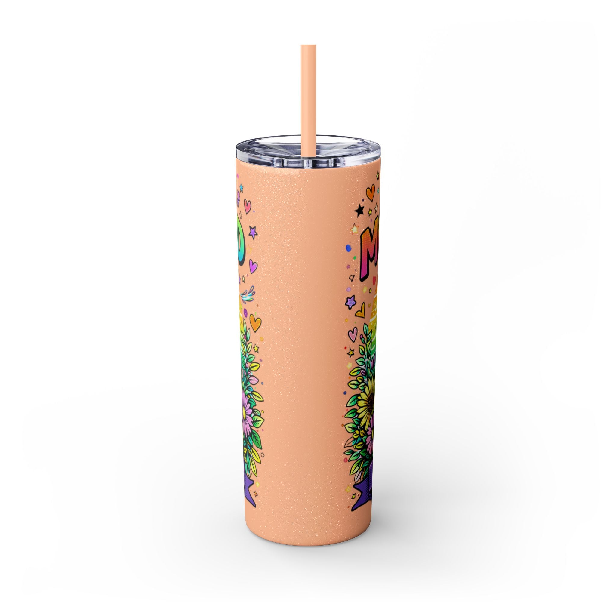 Skinny Tumbler - "Surviving Motherhood" 20oz Stainless Straw Cup