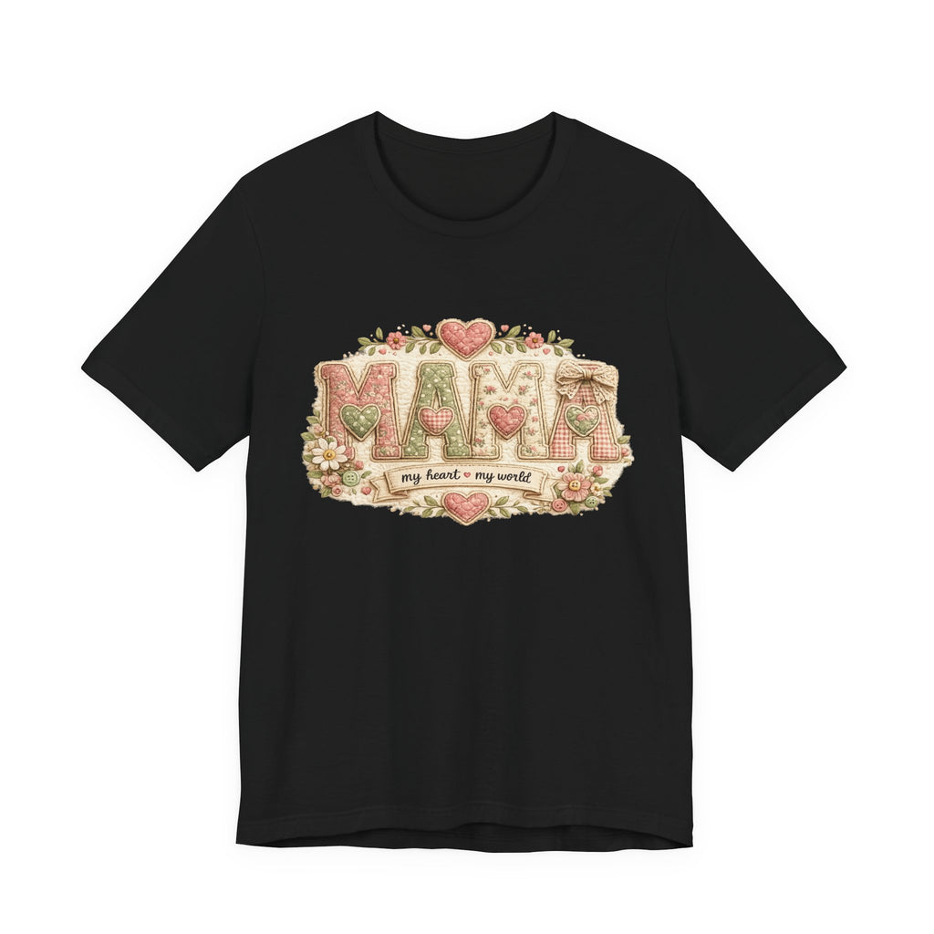 Mama — My Heart, My World | Heartfelt Mom Graphic Tee