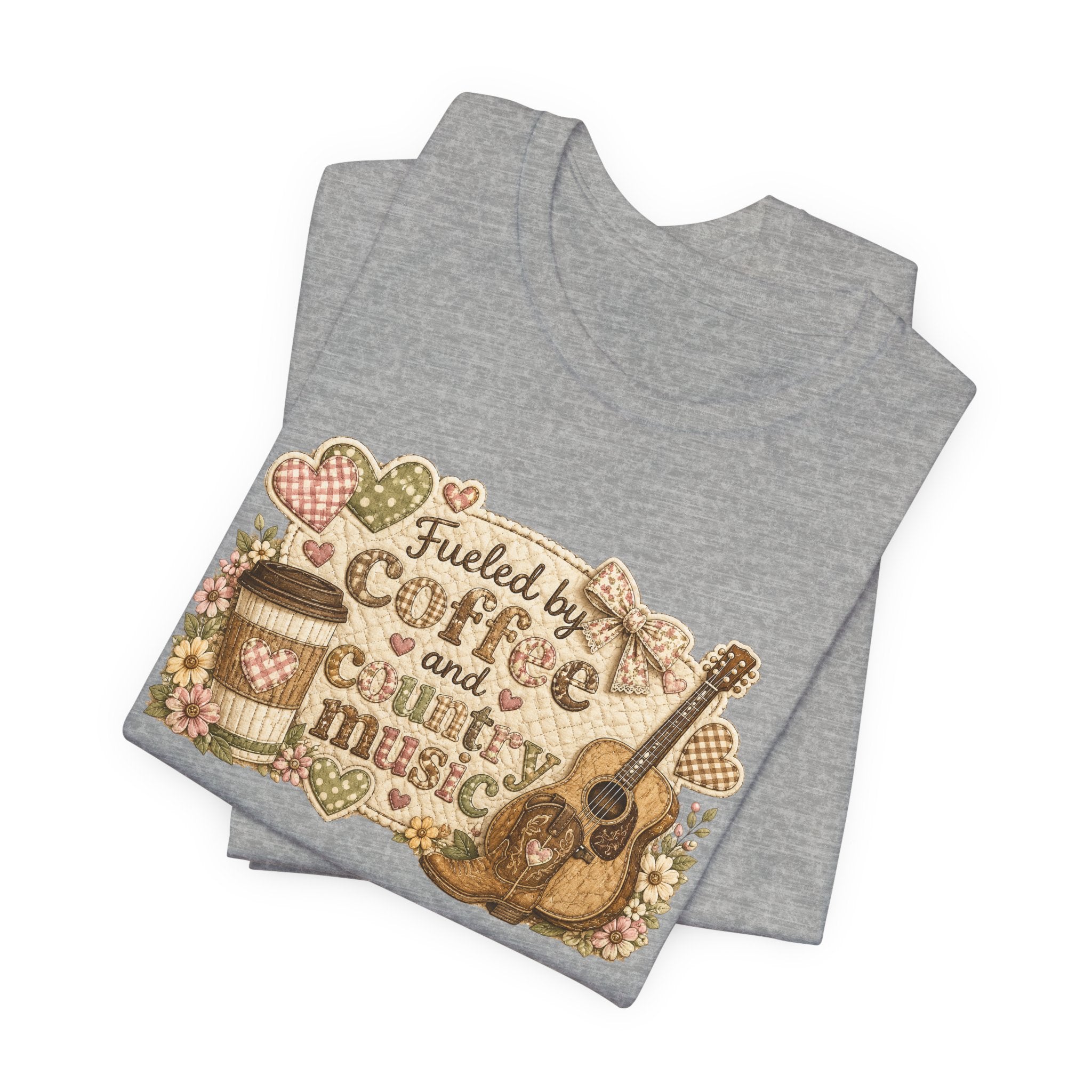 Fueled by Coffee and Country Music — Funny Women's Country Tee