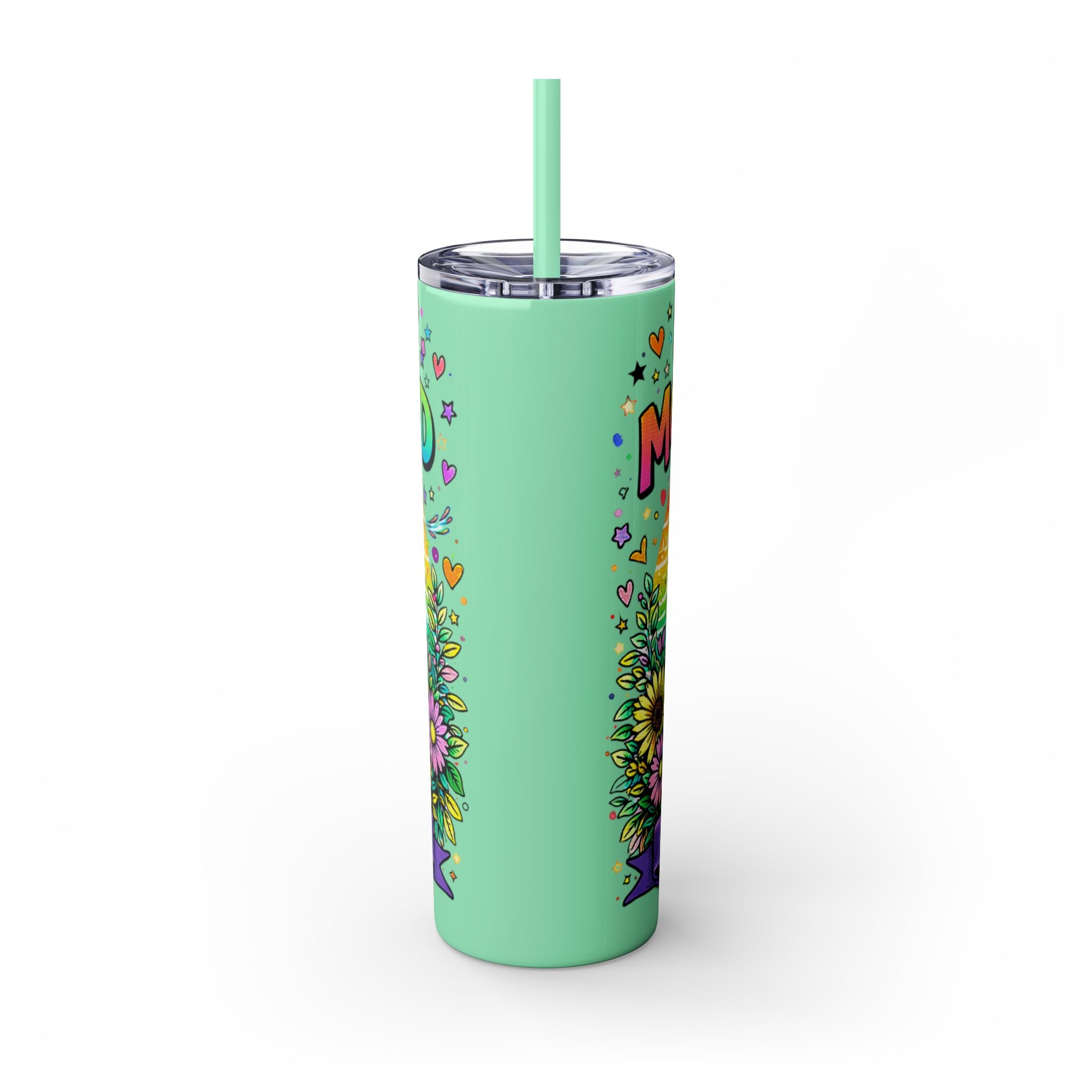 Skinny Tumbler - "Surviving Motherhood" 20oz Stainless Straw Cup
