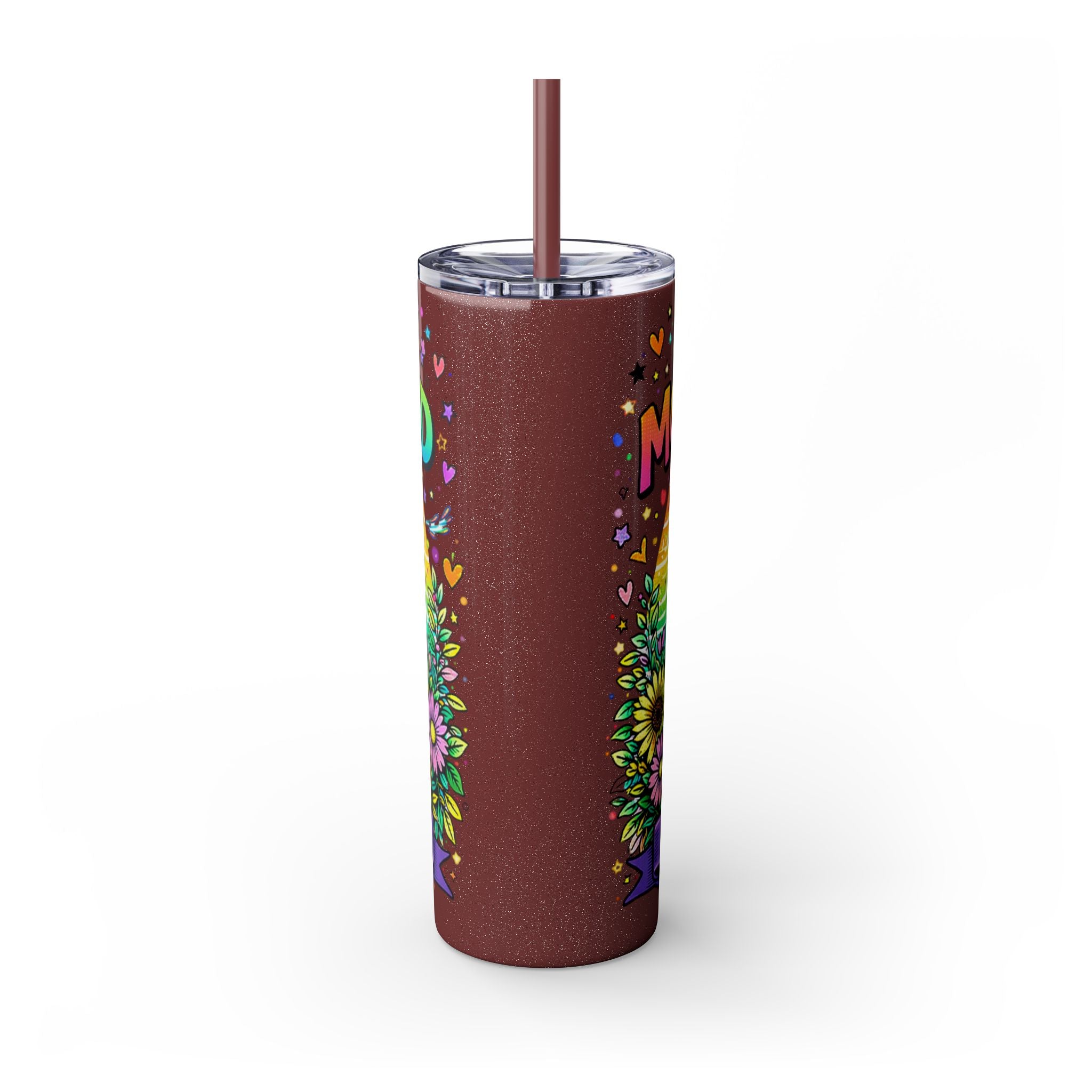 Skinny Tumbler - "Surviving Motherhood" 20oz Stainless Straw Cup