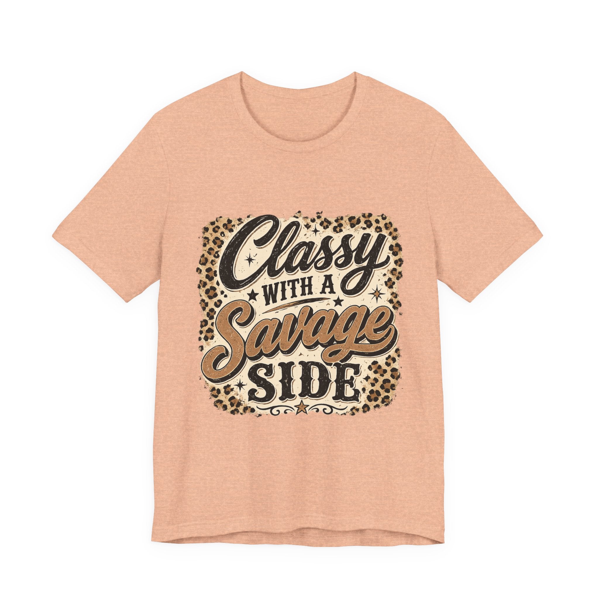 Classy with a Savage Side Leopard Graphic Tee