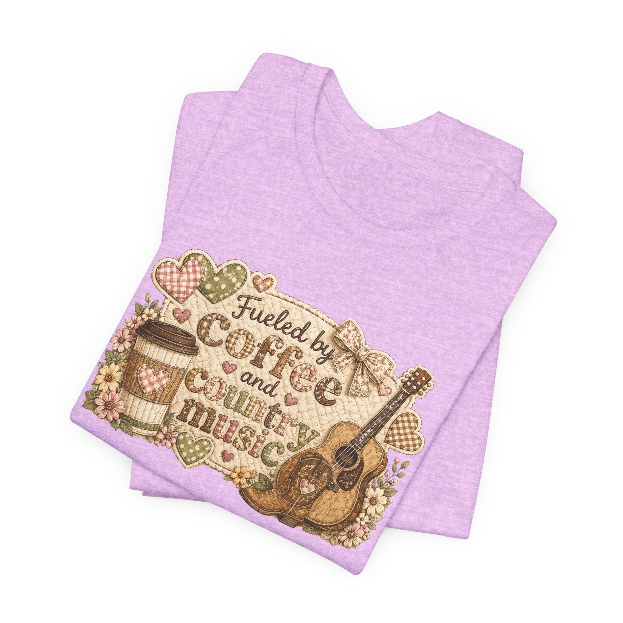 Fueled by Coffee and Country Music — Funny Women's Country Tee