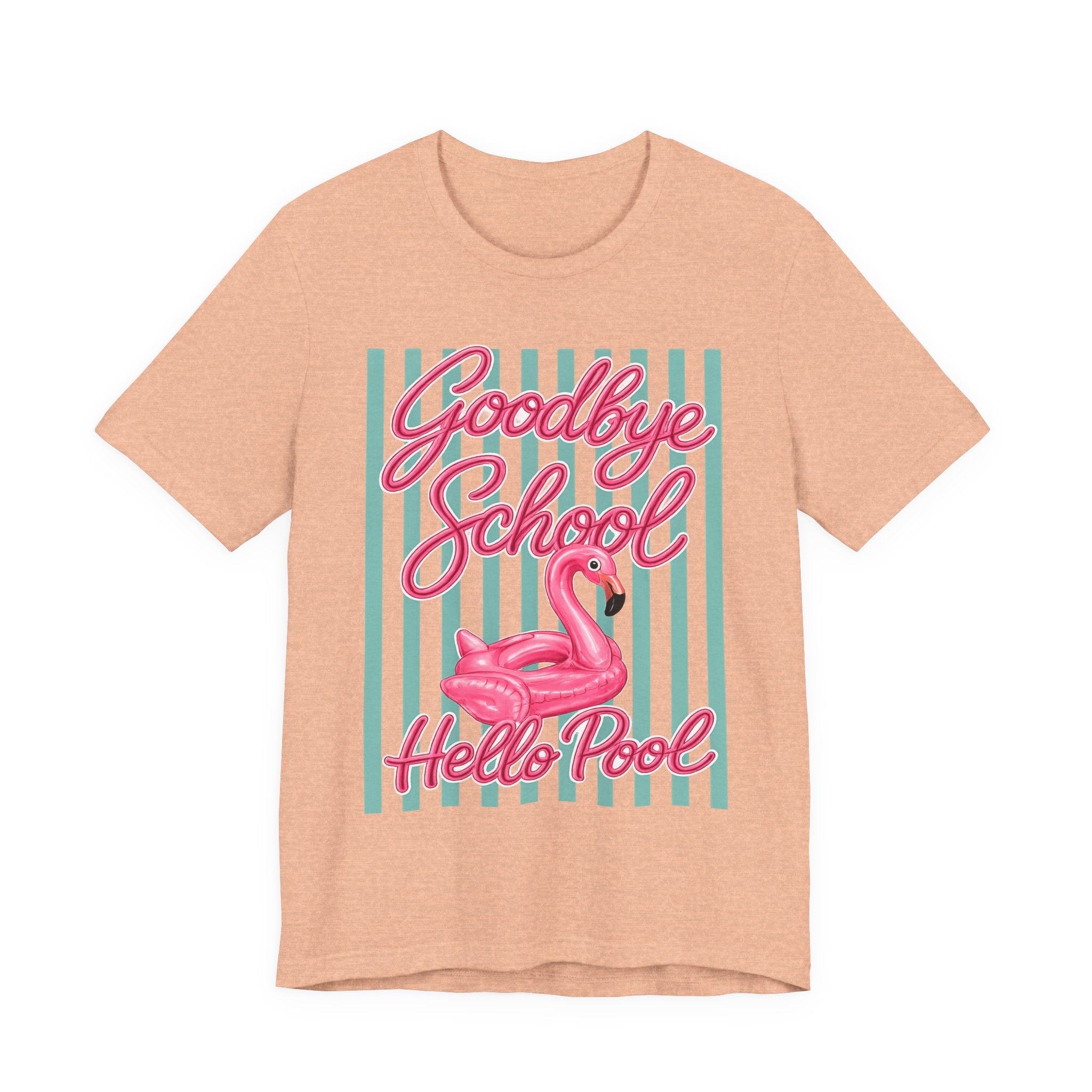 Goodbye School Hello Pool — Funny Summer Kids & Teacher Graphic Tee