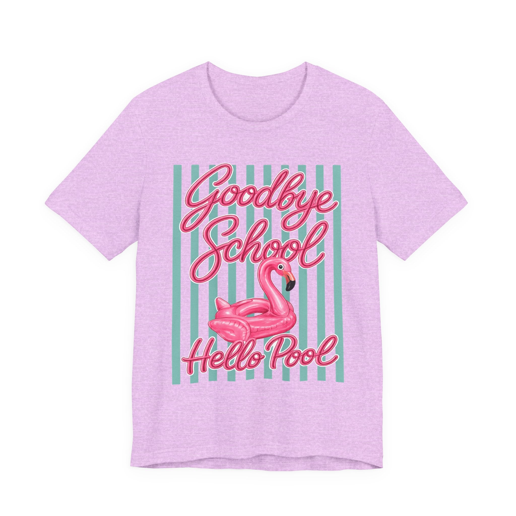 Goodbye School Hello Pool — Funny Summer Kids & Teacher Graphic Tee