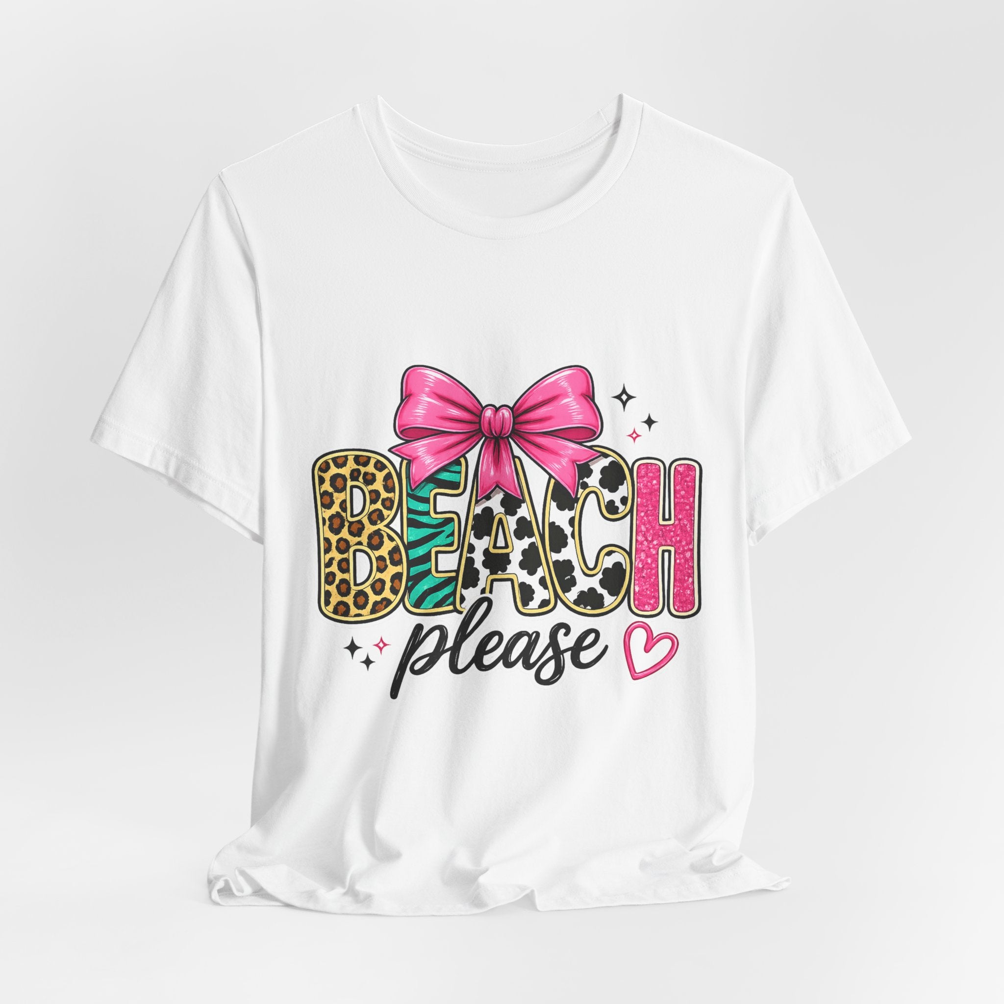 Beach Please — Funny Women's Beach Graphic Tee