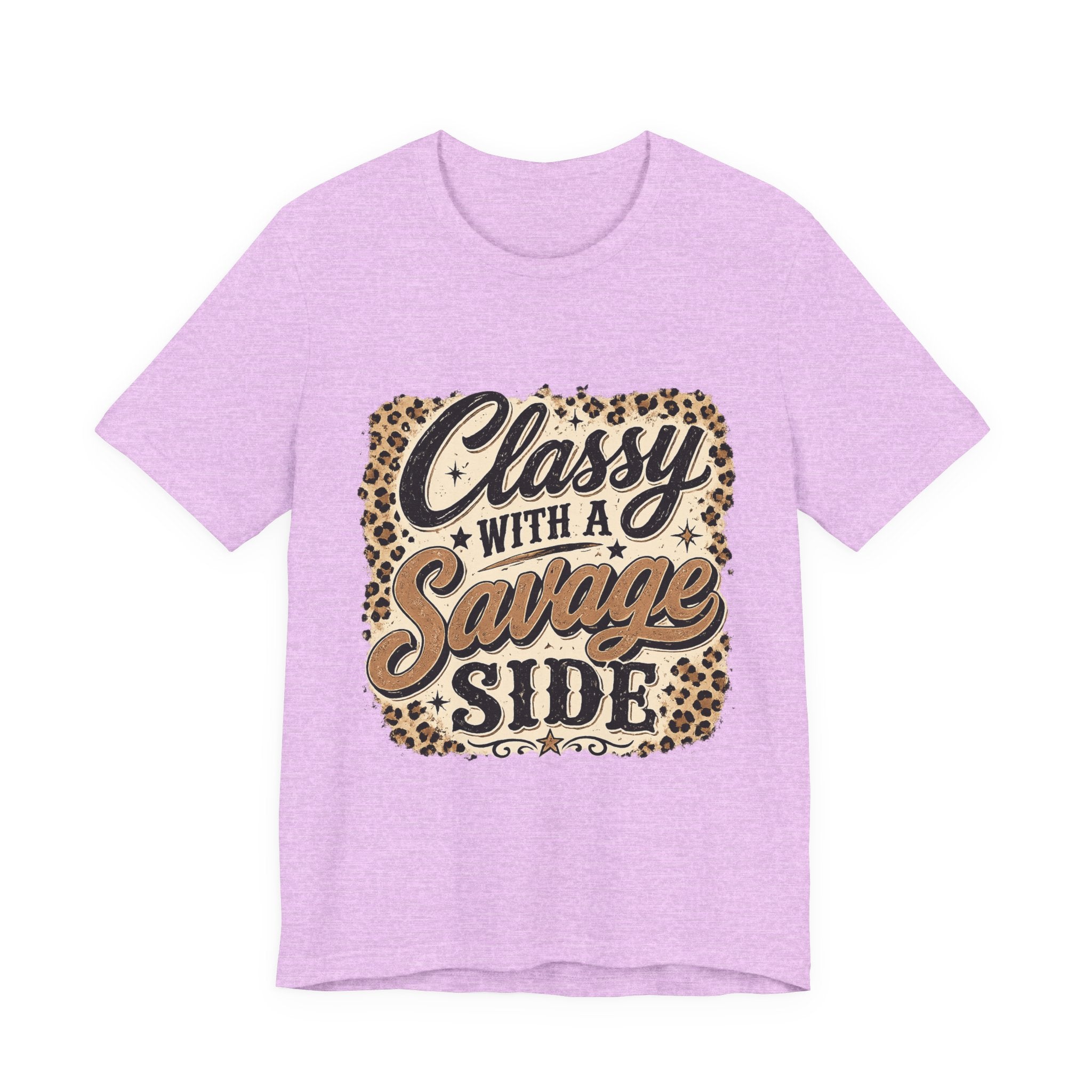 Classy with a Savage Side Leopard Graphic Tee