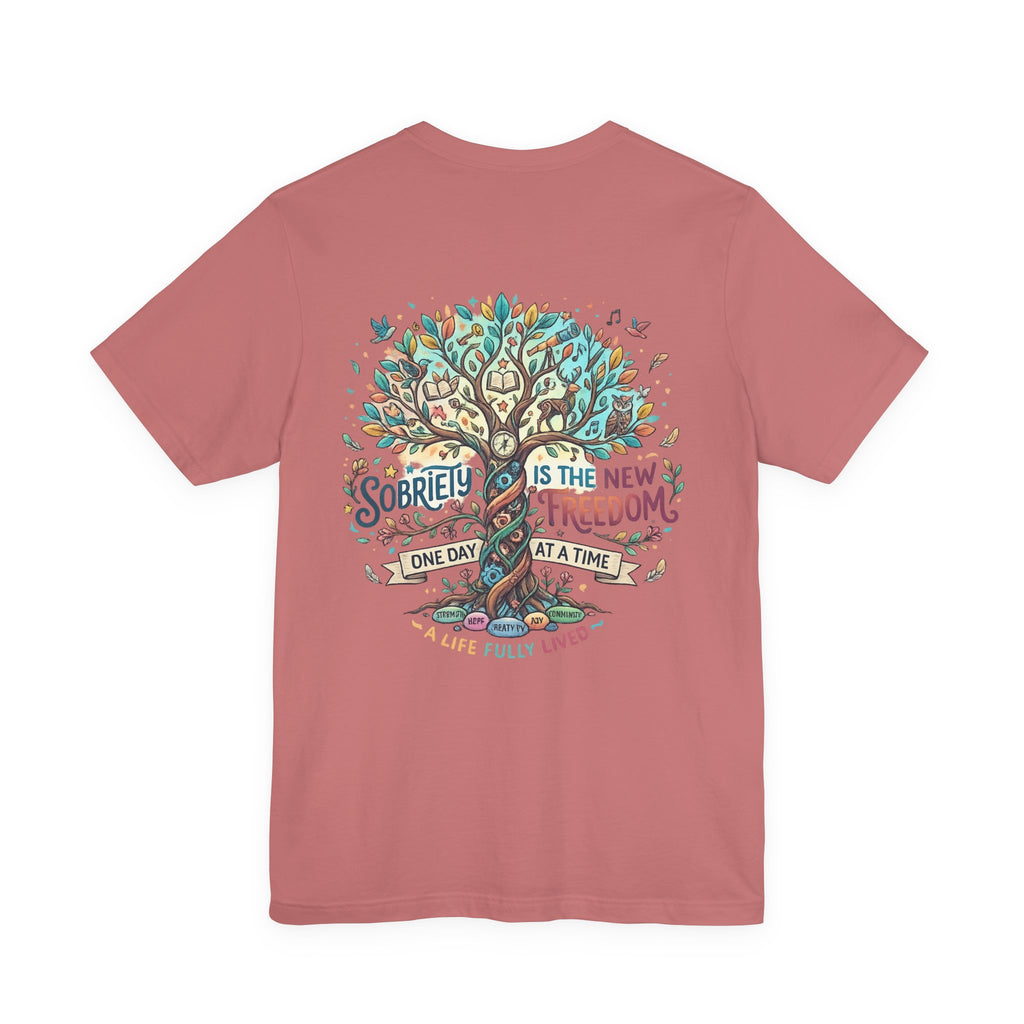 Sobriety Support Tee — Recovery Slogan T-Shirt