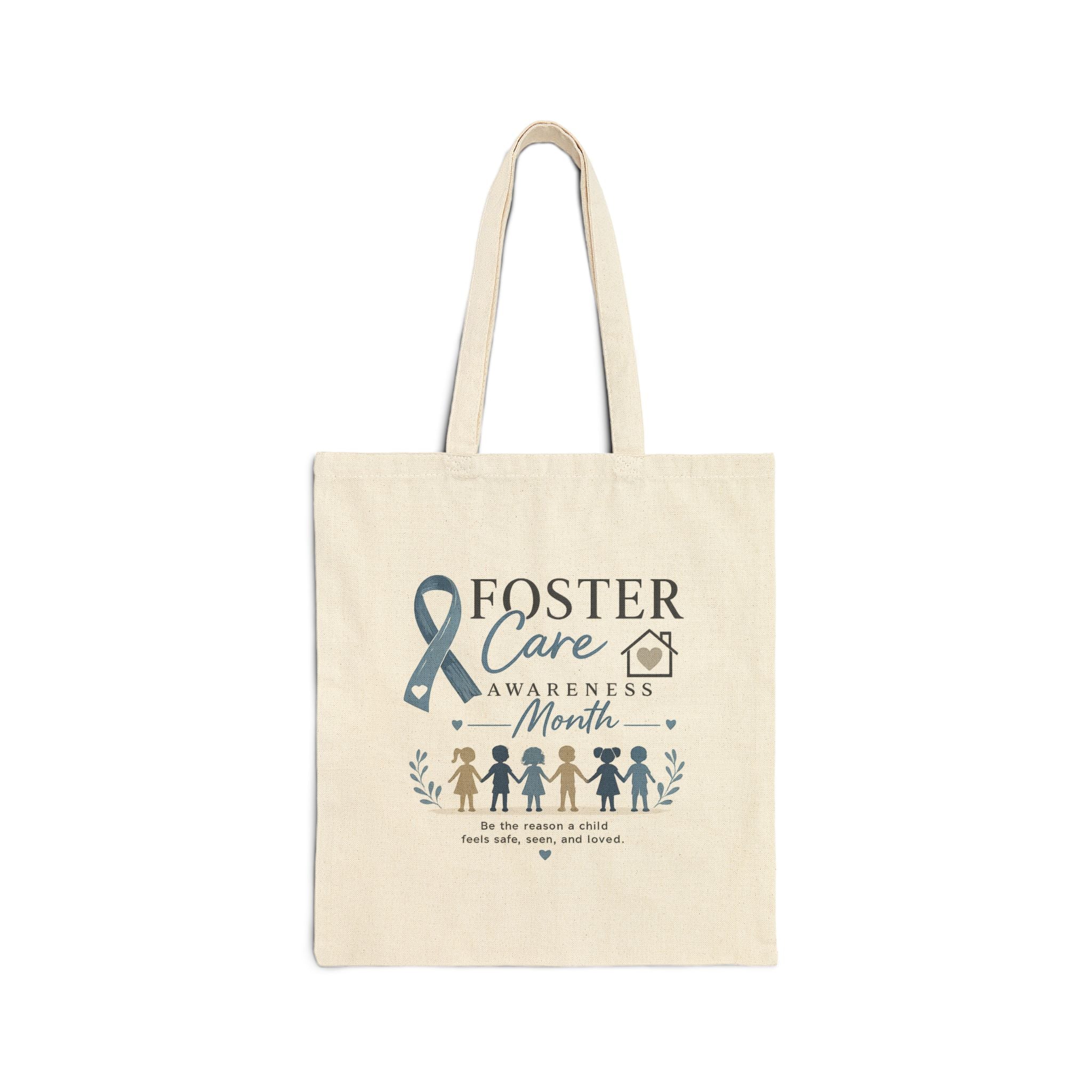 Foster Care Awareness Tote Bag — Every Child Deserves a Safe Home