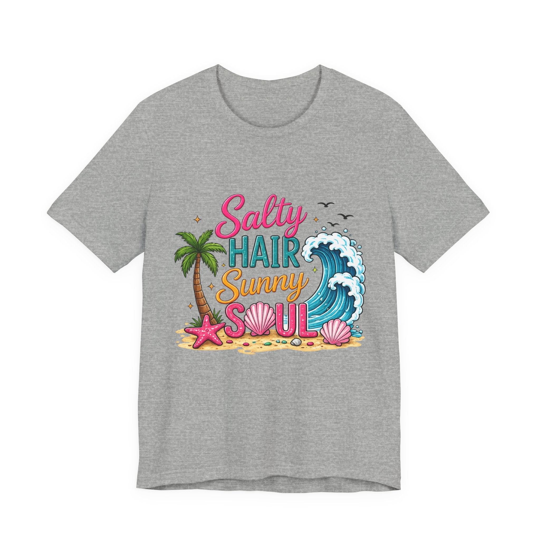 Salty Hair Sunny Soul — Women's Beach Graphic Tee