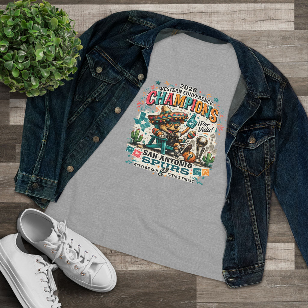Spurs Champs Women's Cotton Tee — Championship Fan Shirt