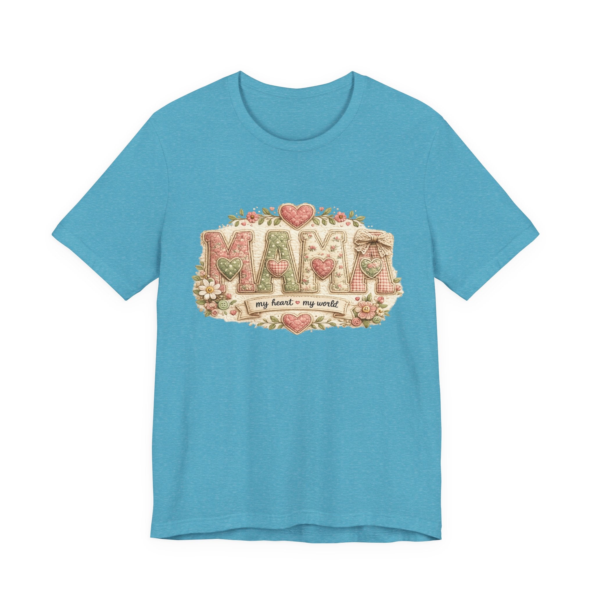 Mama — My Heart, My World | Heartfelt Mom Graphic Tee