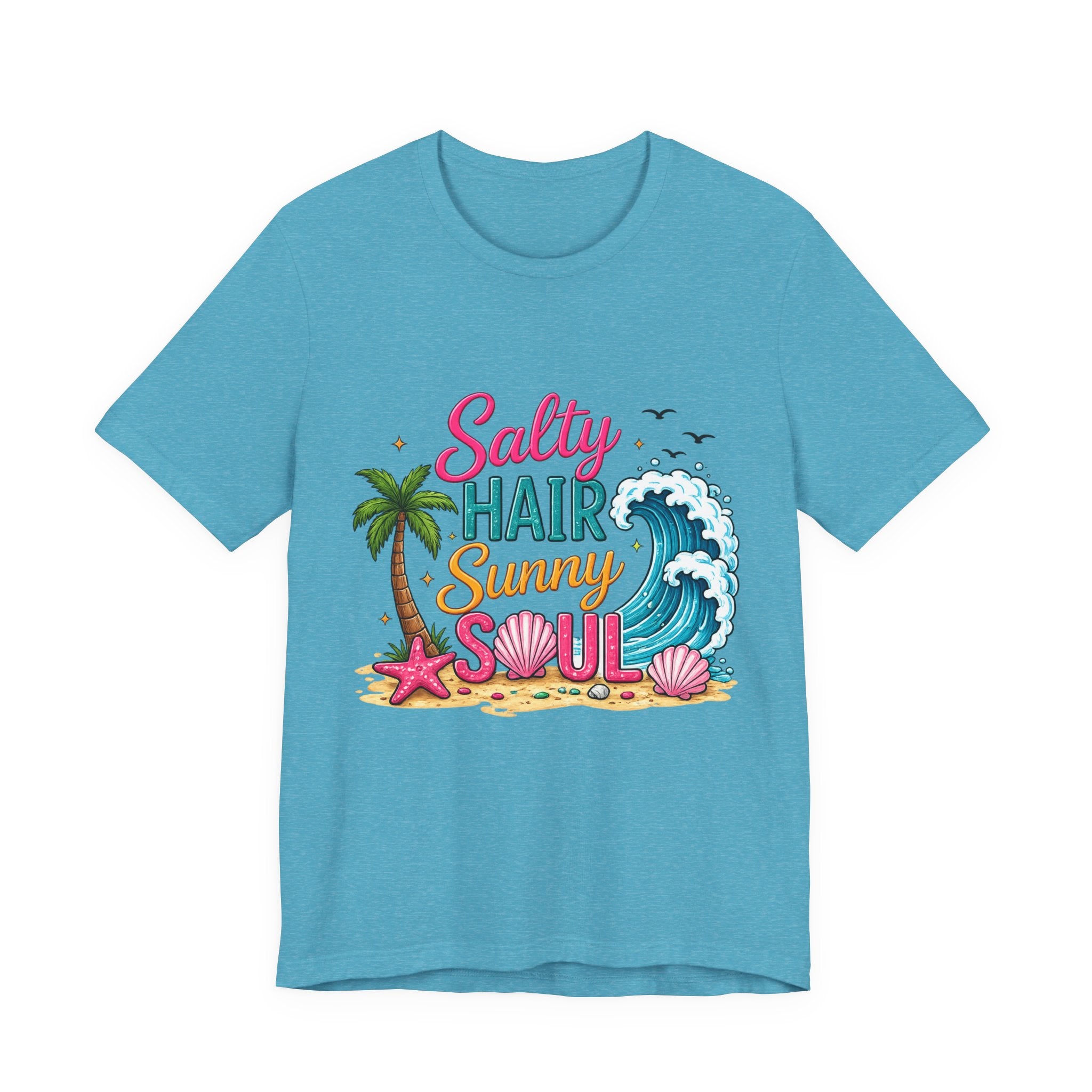 Salty Hair Sunny Soul — Women's Beach Graphic Tee