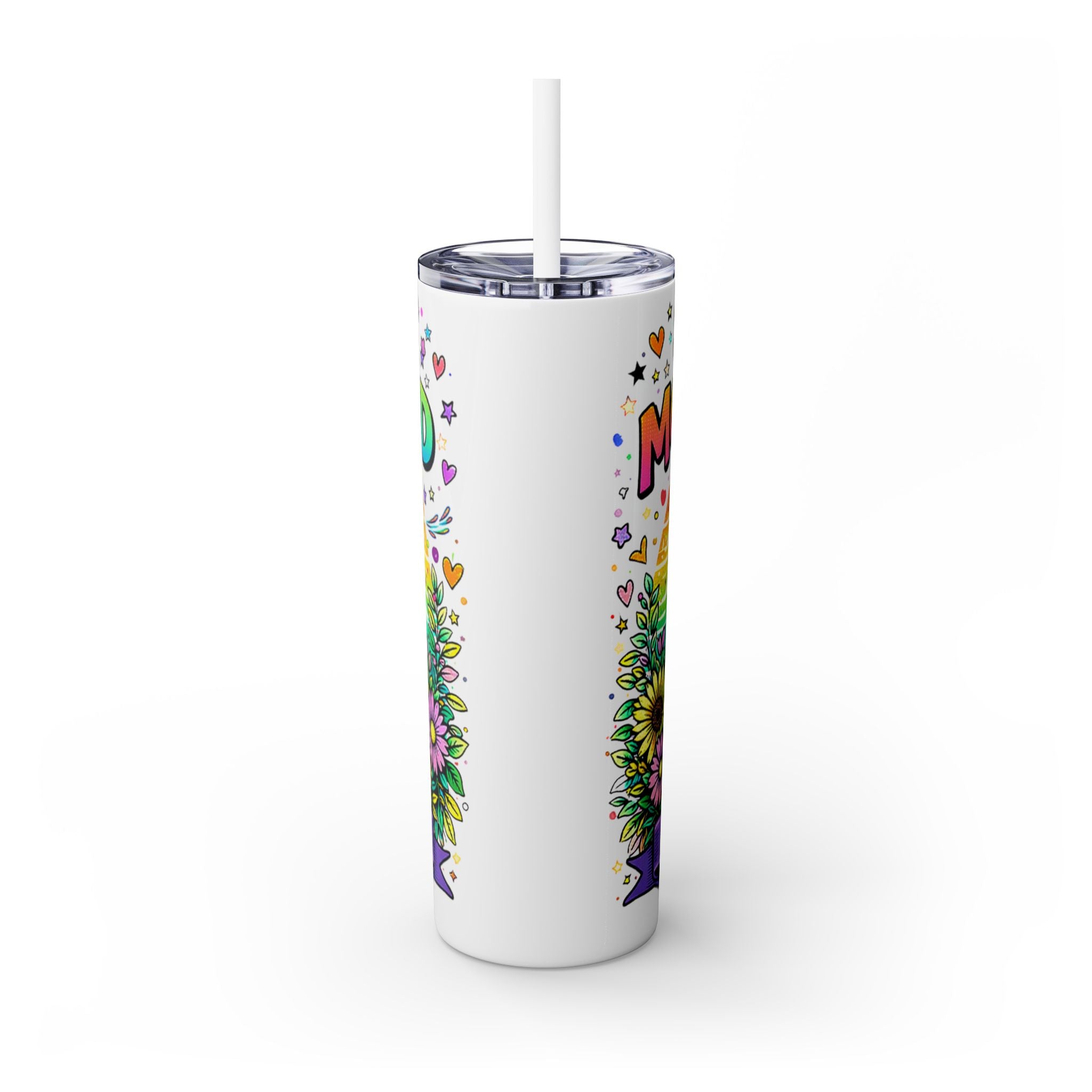 Skinny Tumbler - "Surviving Motherhood" 20oz Stainless Straw Cup