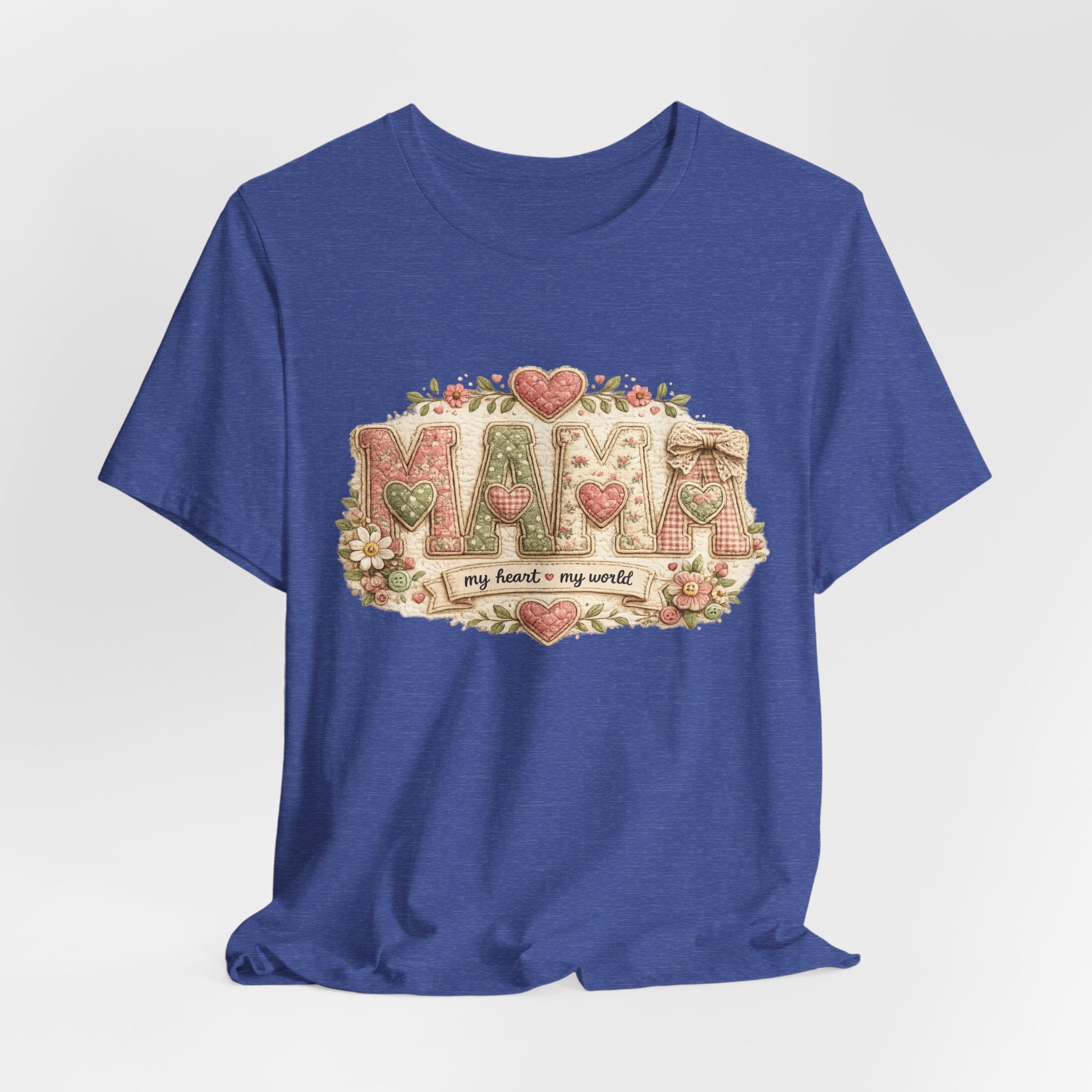 Mama — My Heart, My World | Heartfelt Mom Graphic Tee