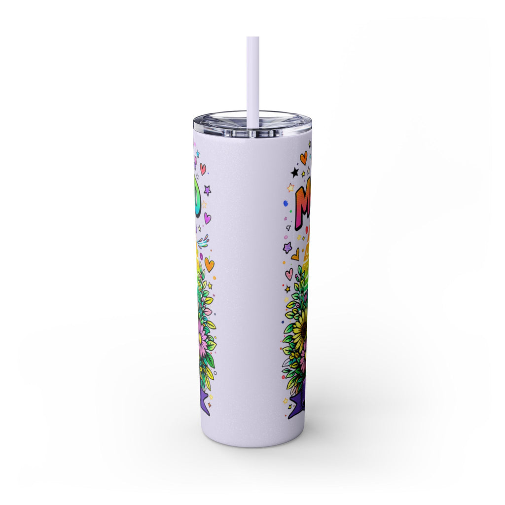 Skinny Tumbler - "Surviving Motherhood" 20oz Stainless Straw Cup