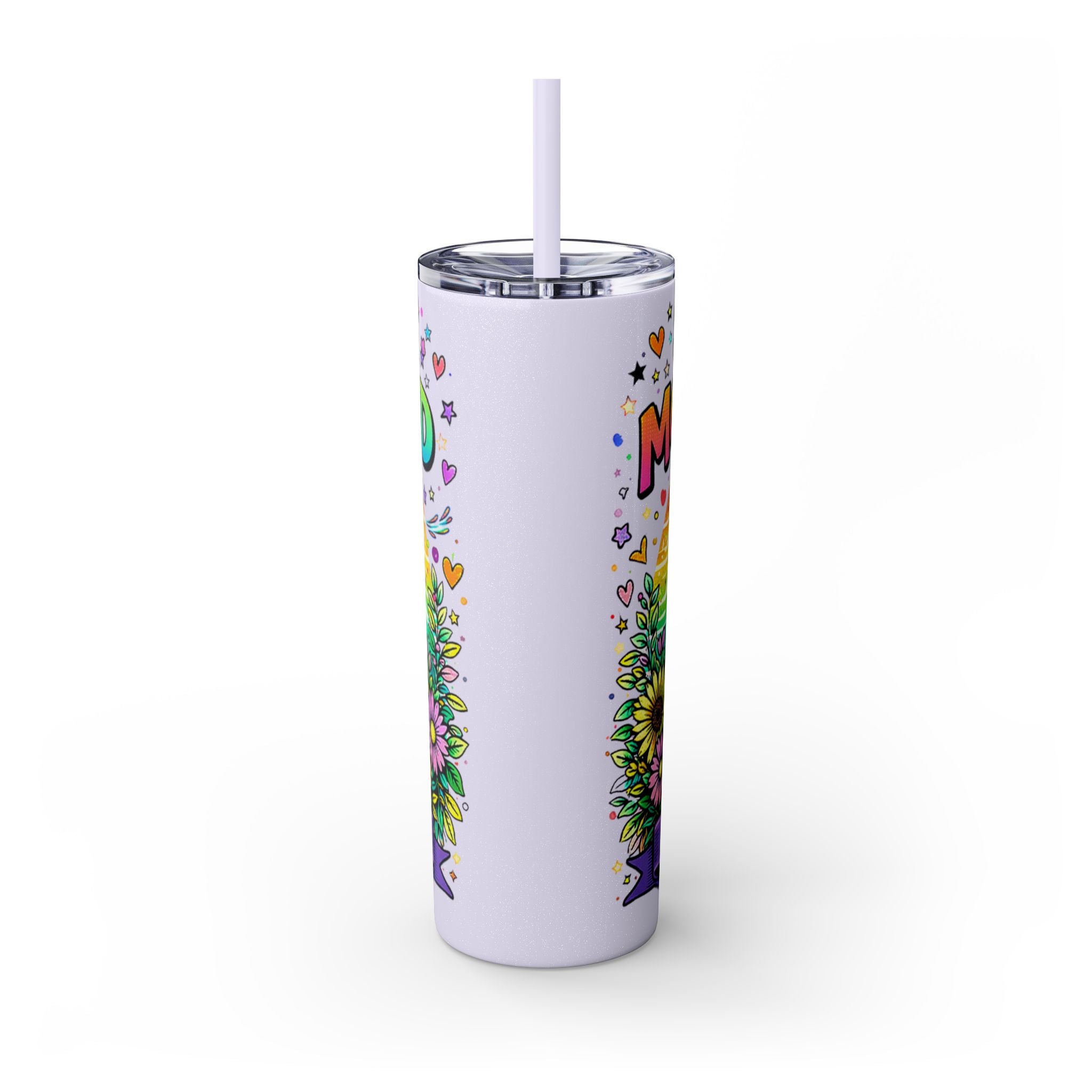 Skinny Tumbler - "Surviving Motherhood" 20oz Stainless Straw Cup