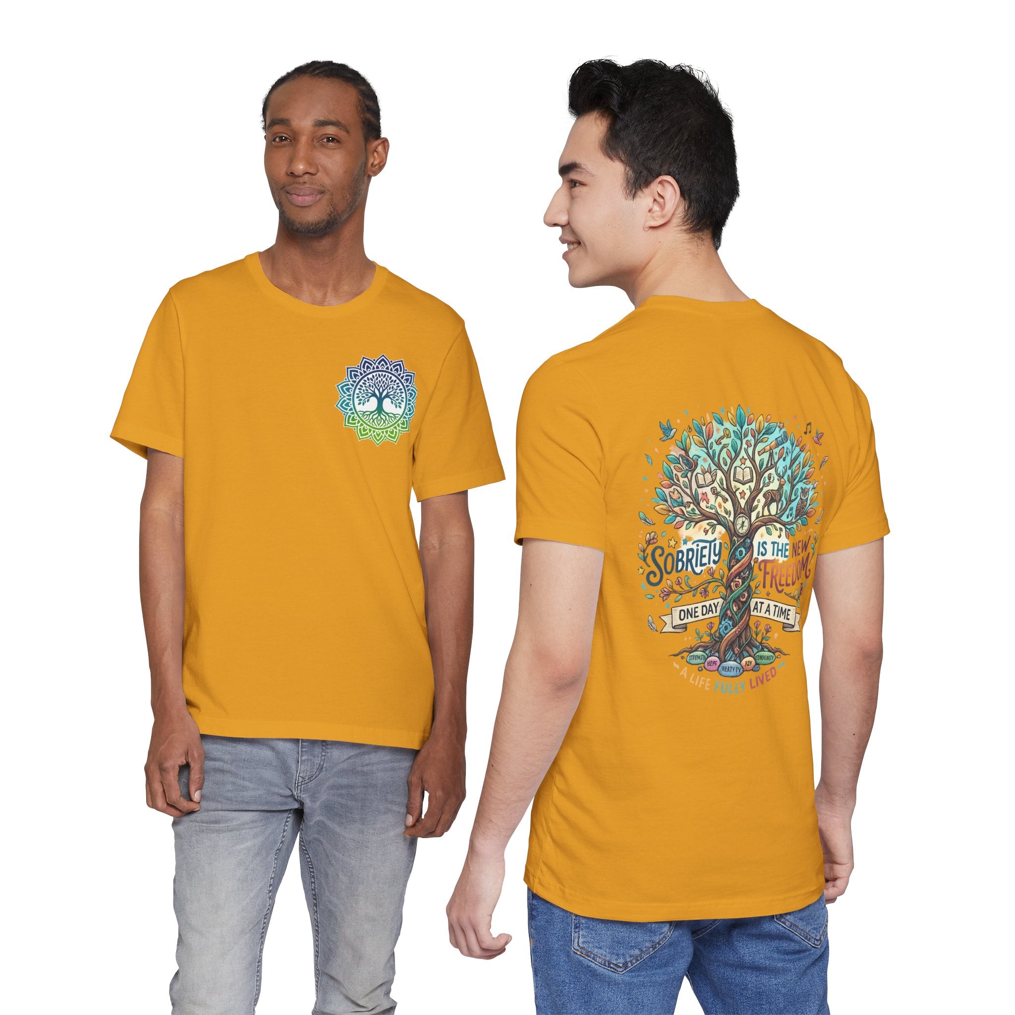 Sobriety Support Tee — Recovery Slogan T-Shirt