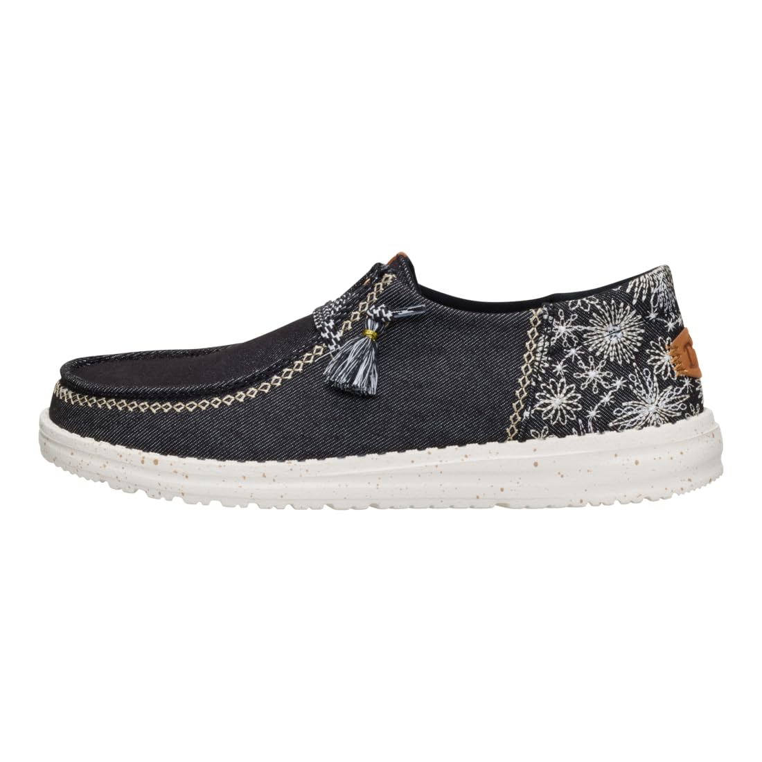 HEYDUDE Women's Wendy Funk Embroidered Floral Slip-On Loafers | Lightweight Comfortable Easy-On Casual Shoes