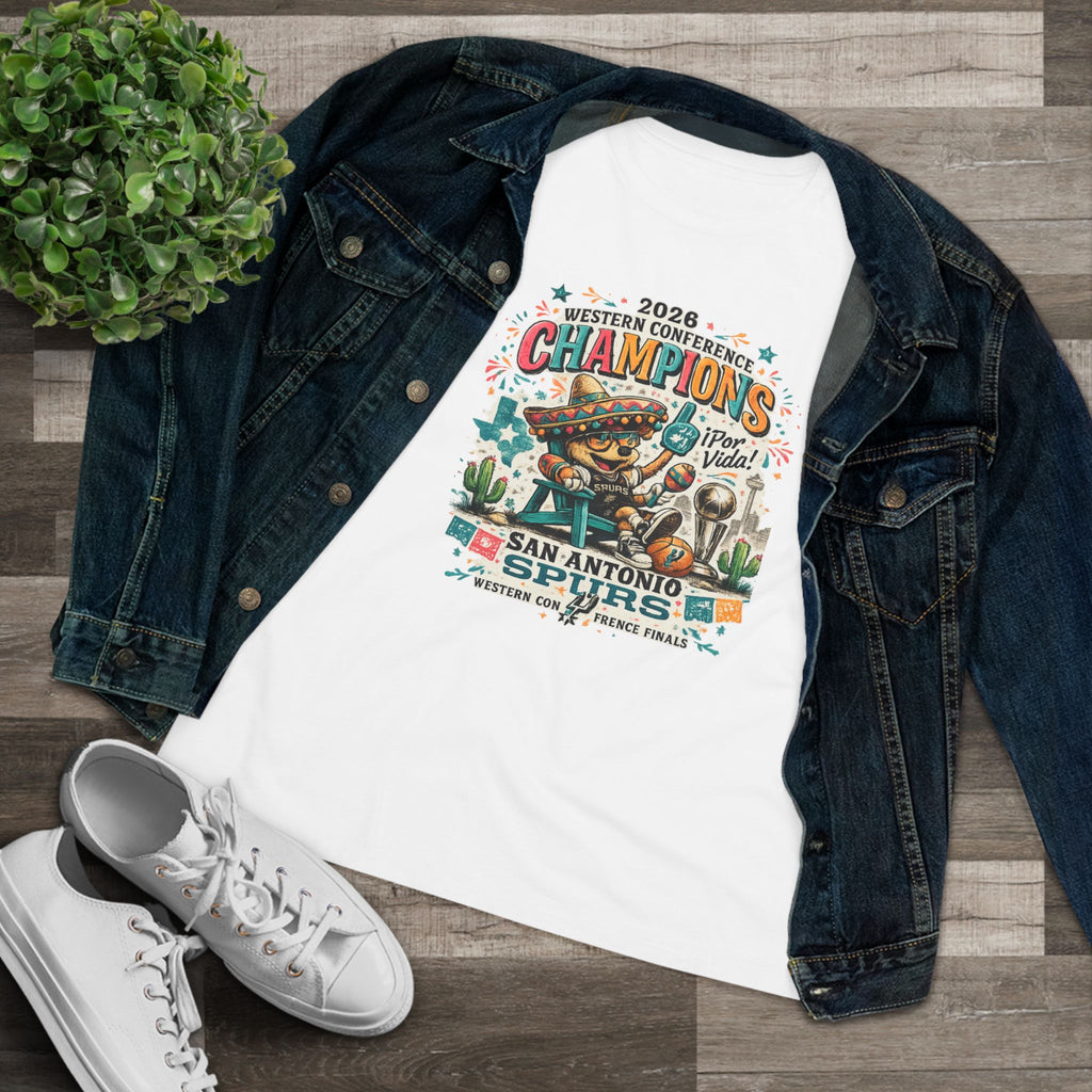 Spurs Champs Women's Cotton Tee — Championship Fan Shirt