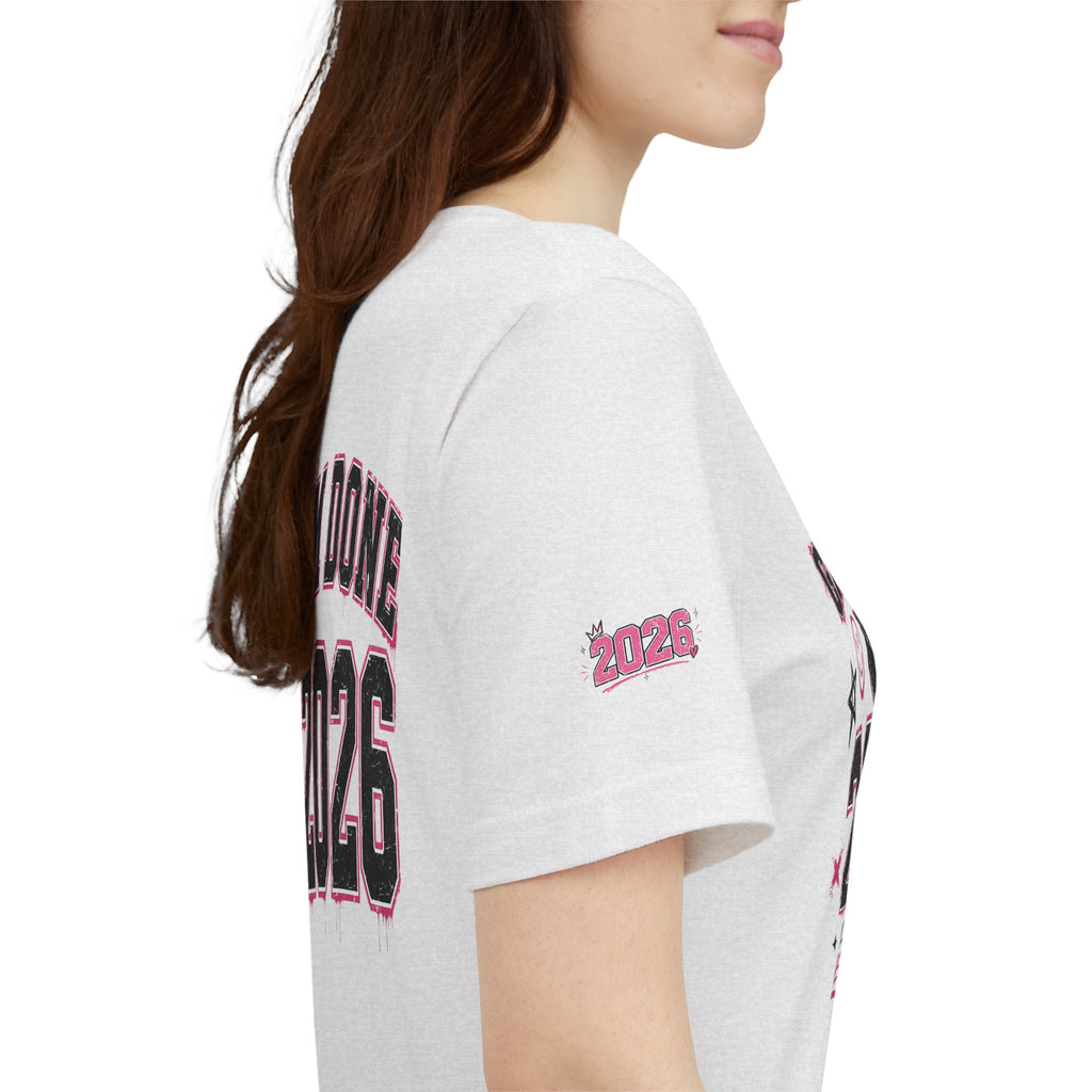 Class of 2026 Senior T-Shirt — “On Wednesdays We Wear Pink” So Fetch Graduation Tee