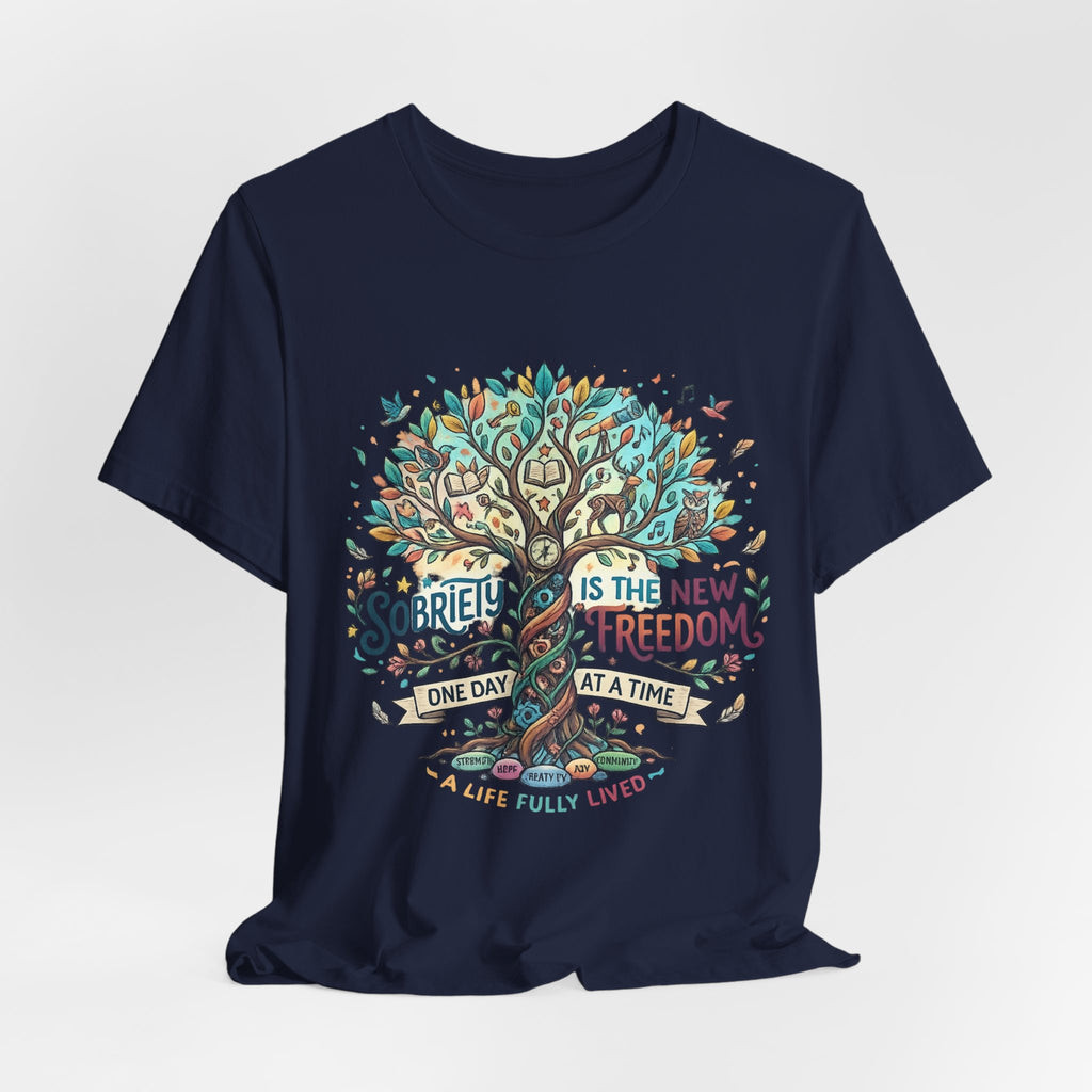 Sobriety Is the New Freedom — Inspirational Women's Graphic Tee