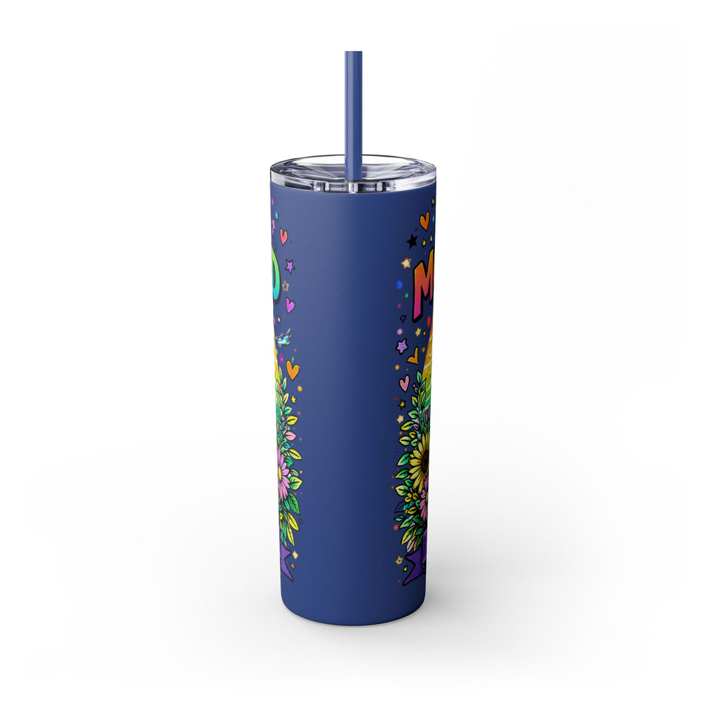 Skinny Tumbler - "Surviving Motherhood" 20oz Stainless Straw Cup