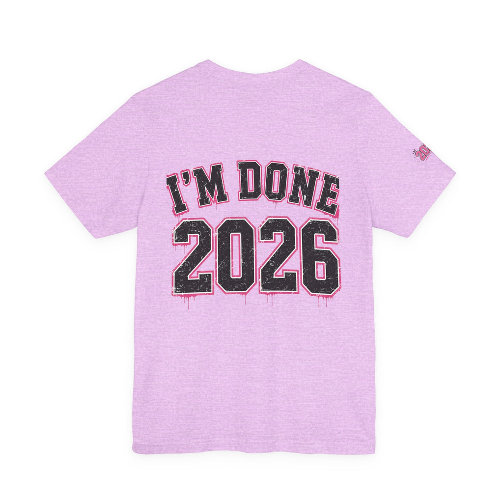 Class of 2026 Senior T-Shirt — “On Wednesdays We Wear Pink” So Fetch Graduation Tee