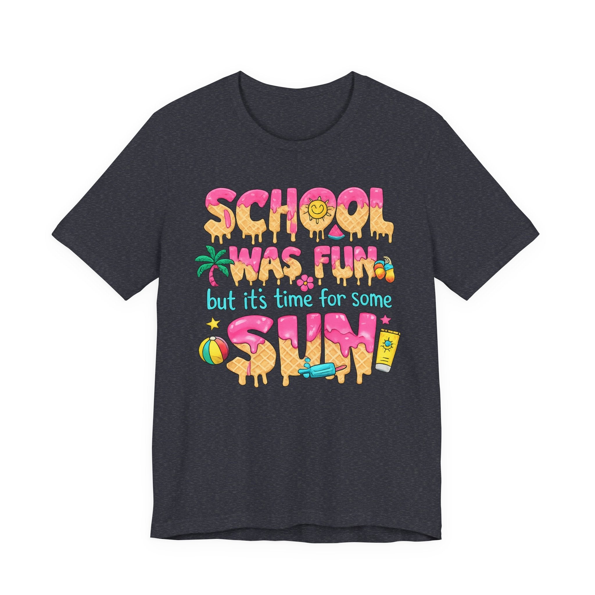 School Was Fun — Retro Kids & Teacher Summer Graphic Tee