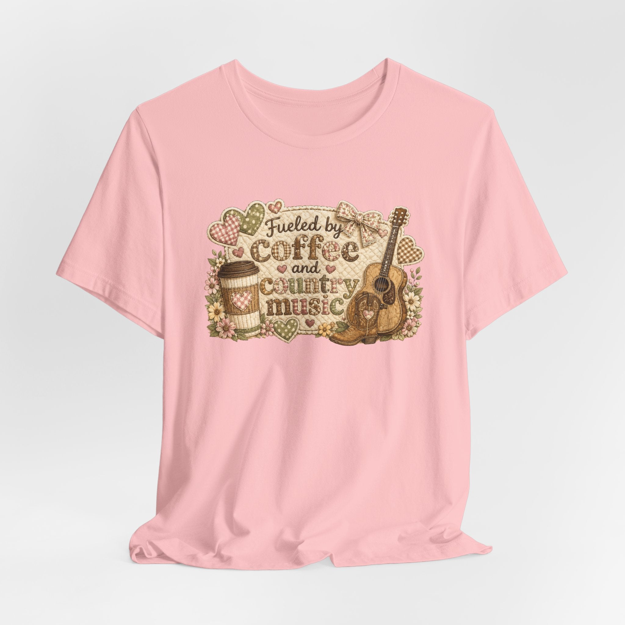 Fueled by Coffee and Country Music — Funny Women's Country Tee