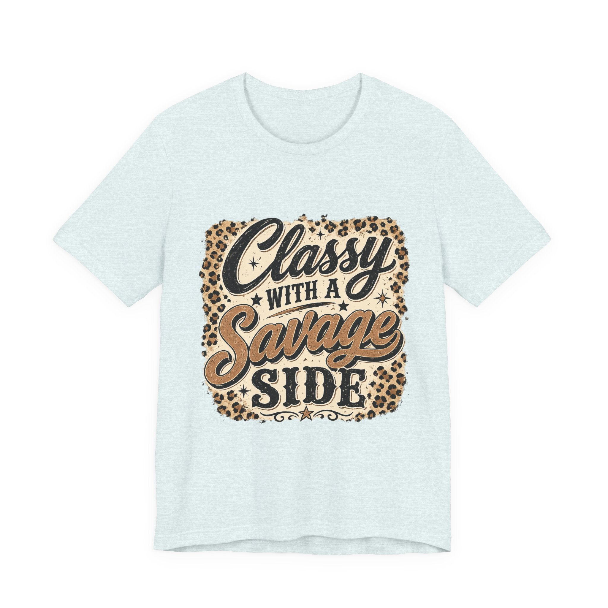 Classy with a Savage Side Leopard Graphic Tee