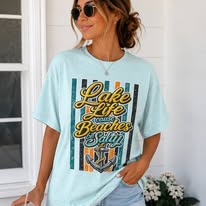 Lake Life 'Cause Beaches Be Salty — Funny Women's Graphic Tee