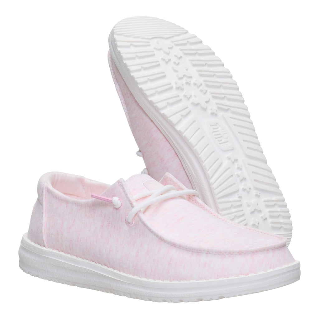 HEYDUDE Women’s Wendy Stretch Jersey Slip On Shoes | Lightweight Comfortable Travel Loafers with Elastic Laces